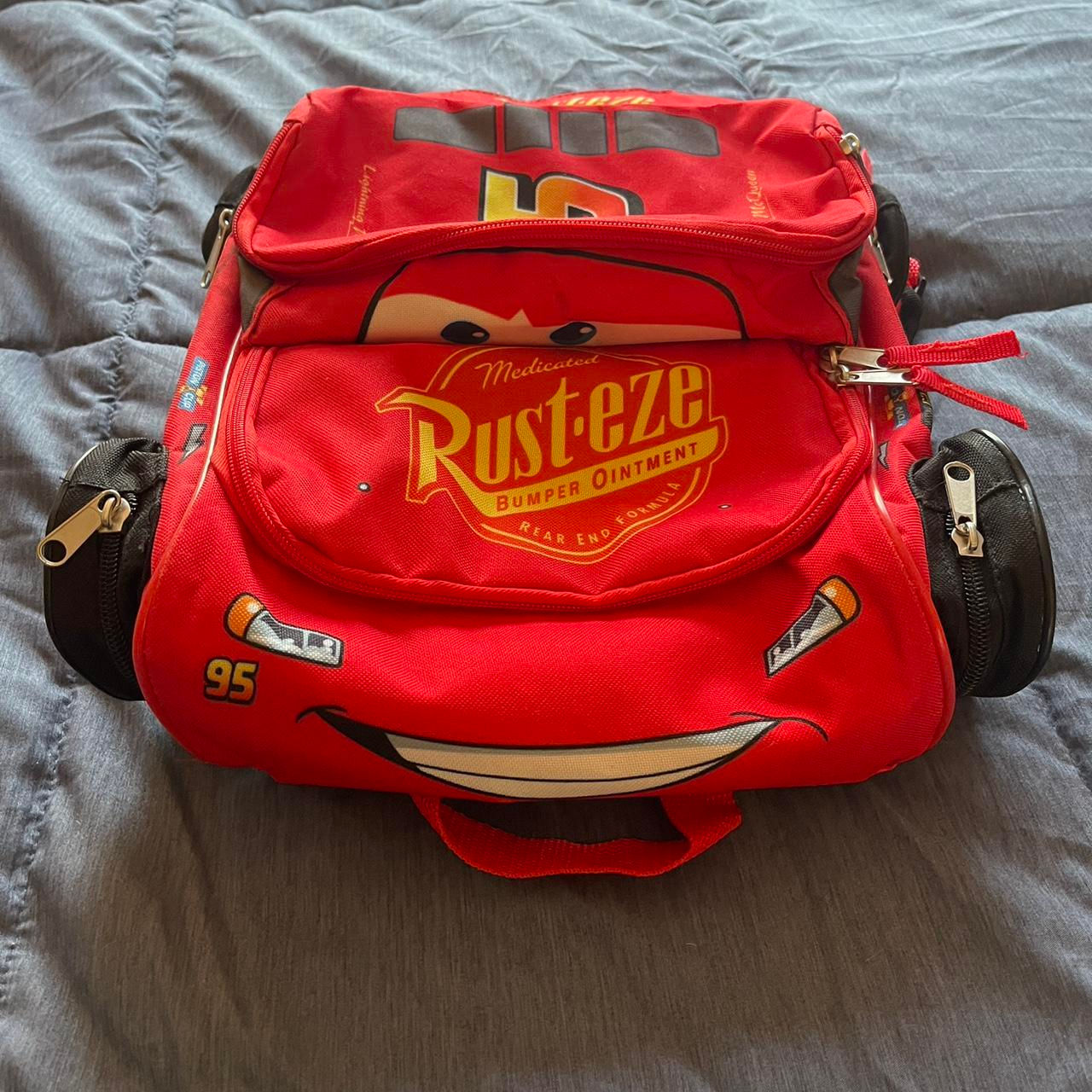 Wallpaper #A2c2_ZIBSpphPi3-j5uv31 Lightning Mcqueen Backpack the Zippers Are in Great Depop