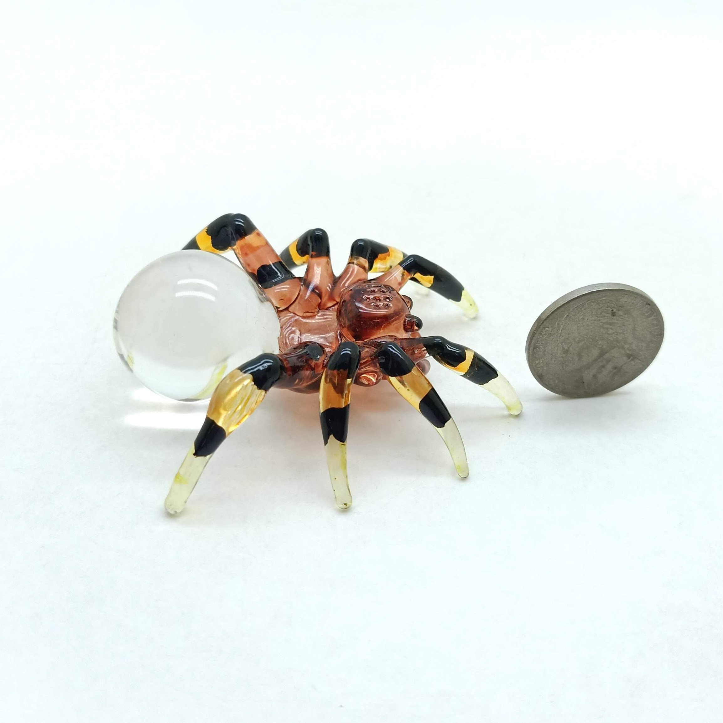 Wallpaper #H_SpOZMBKFX8bn3rSXeg212 2 Spiders Figurine Hand Blown Glass Miniature Animal Etsy