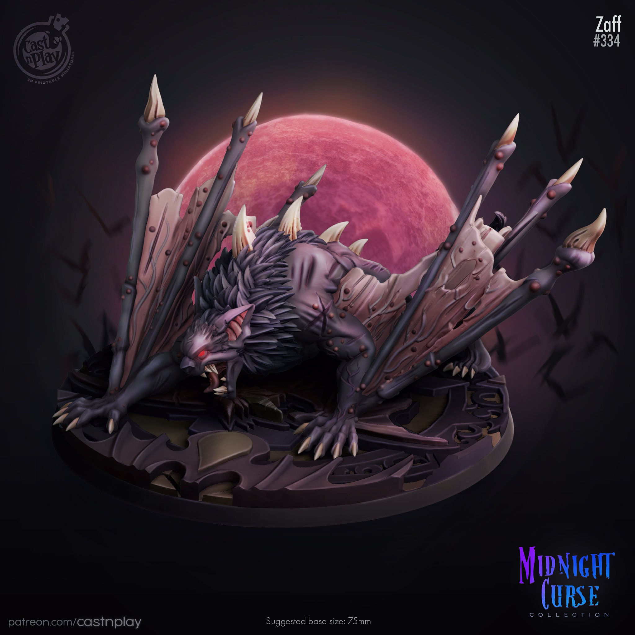 Wallpaper #S2cLE5MBSpphPi3-pP5k187 Zaff Dnd Giant Bat Vampire Bat Curse of Strahd Miniature Etsy