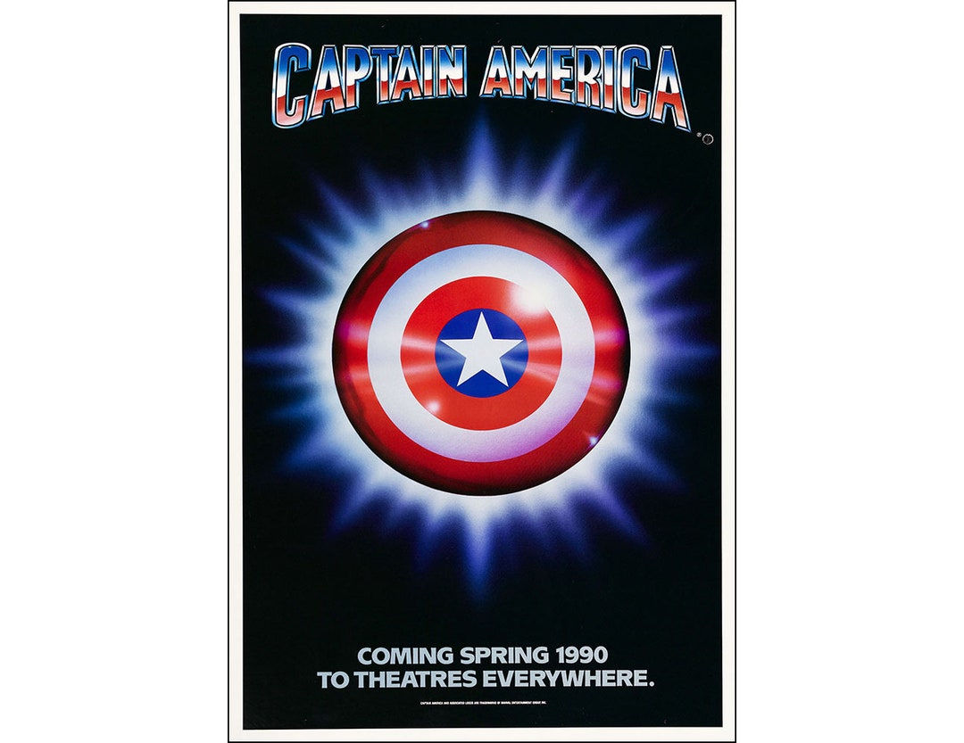 Wallpaper #4B1nKpMBlOZrFDOktMNj234 Captain America Movie Poster 1990 Action One Sheet Artwork Etsy