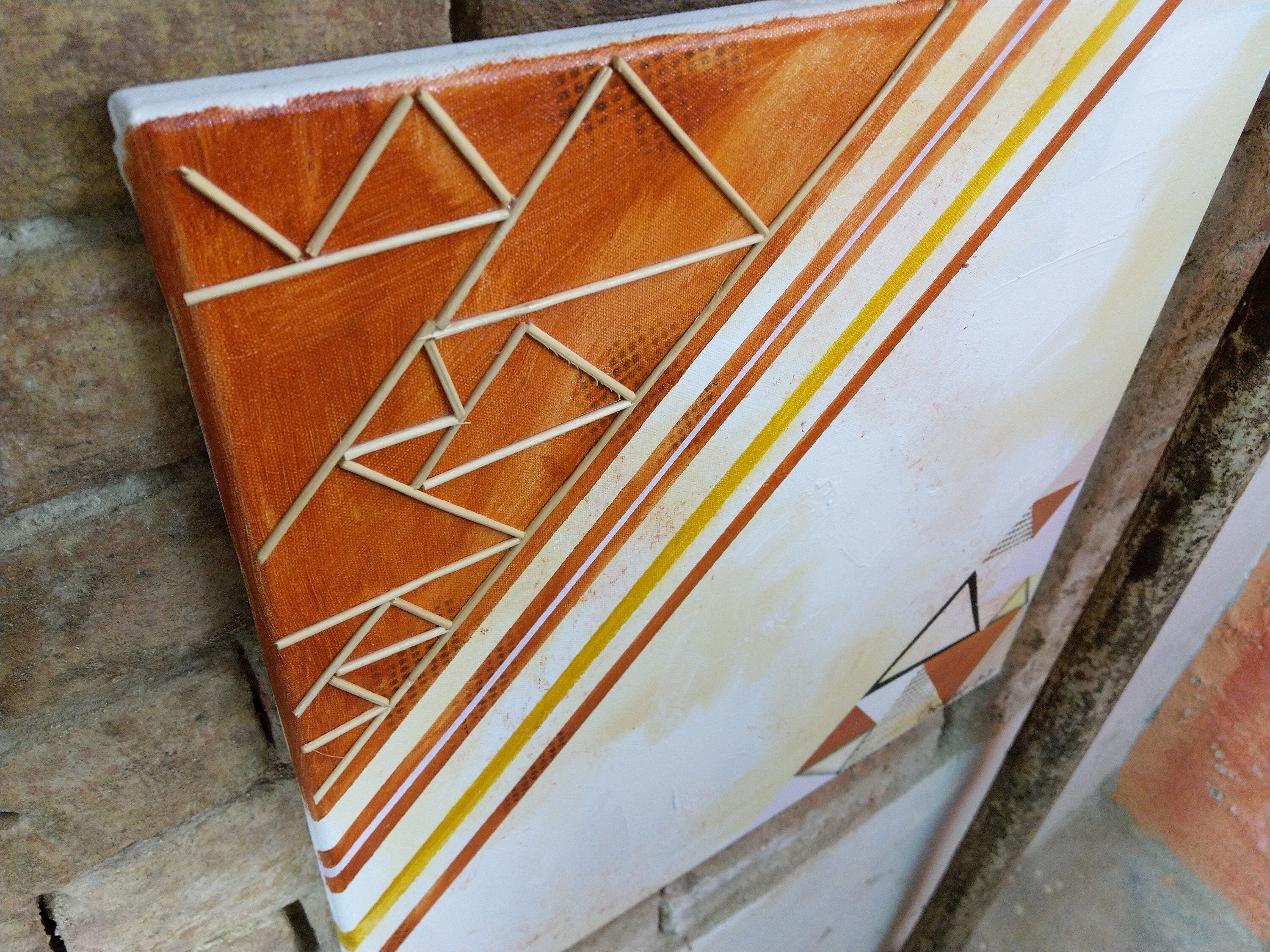Wallpaper #6mcM8ZIBSpphPi3-jmn8195 Triangle Painting Original Canvas Art Geometric Canvas Art Etsy