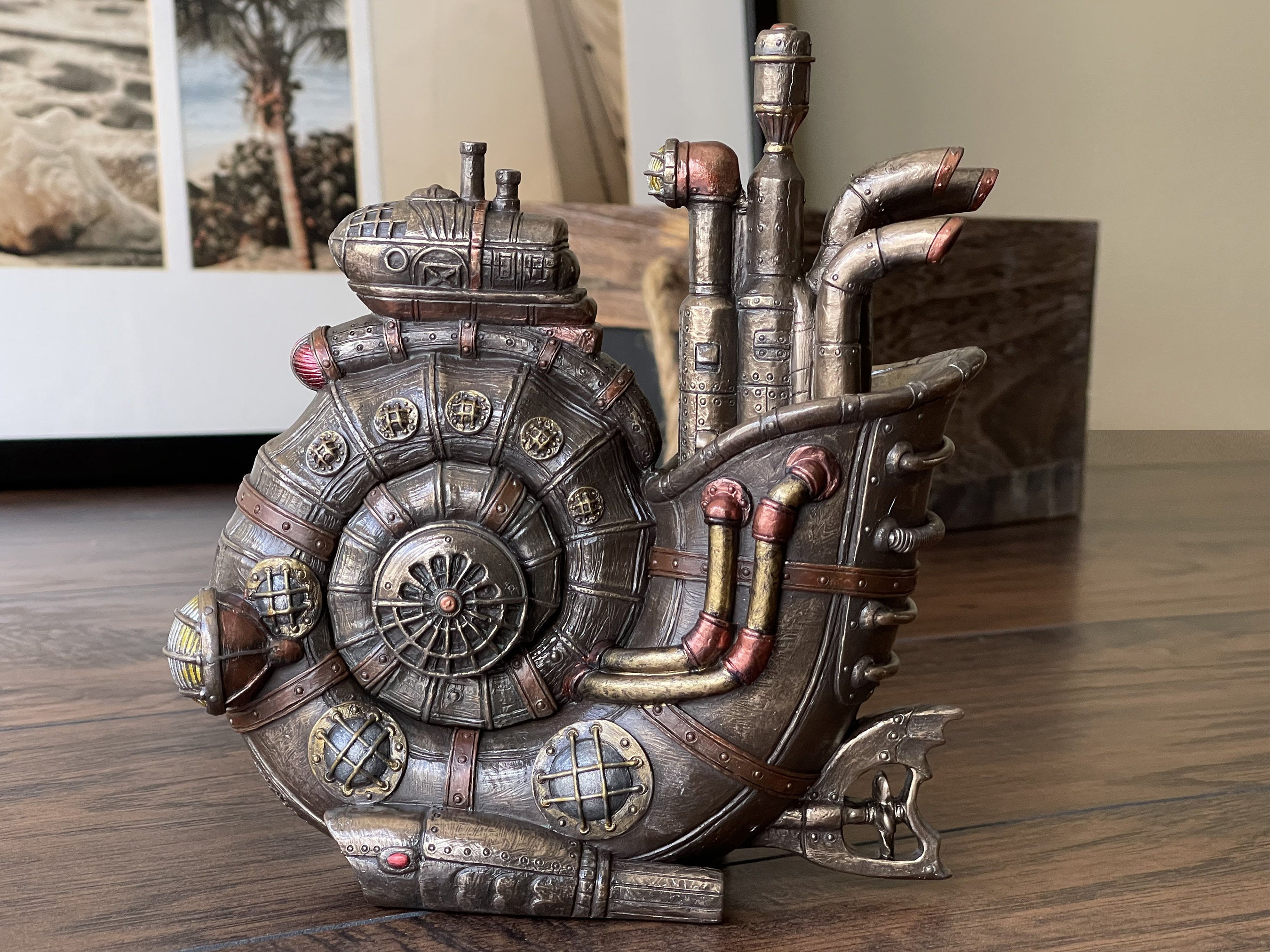 Wallpaper #7DE0NZMB5zzyi_yYk1WD224 Steampunk Snail Submarine with Trinket Box Etsy