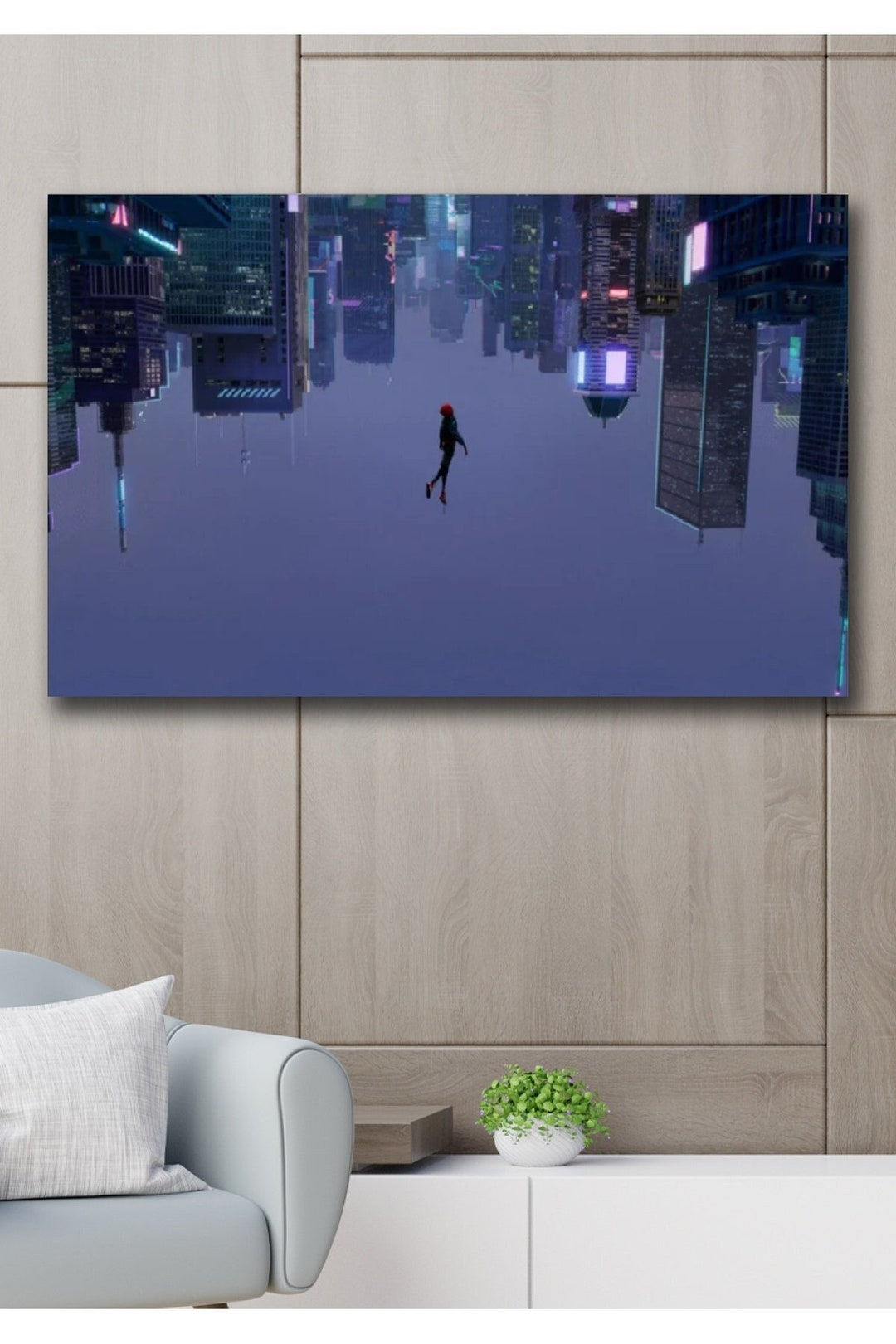 Wallpaper #EGiVFpMBSpphPi3-6QxI121 Spider Man into the Spider Verse Canvas Print Spider Man Wall Art