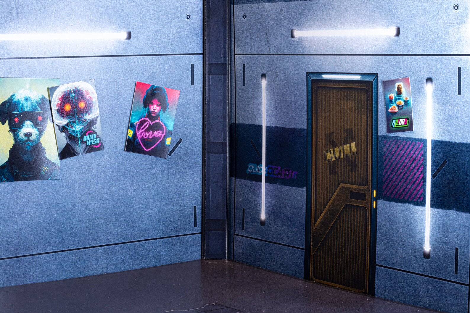 Wallpaper #ZBn0Ho8BtGB6xQ78xnpJ41 Cyberpunk Printable Modular Diorama for 112 6 Figures Etsy