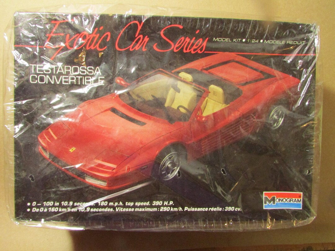 Wallpaper #4tb0bJMBUgzxPzChSfDO297 1988 Monogram 1 24 Exotic Car Series Testarossa Convertible Model Kit