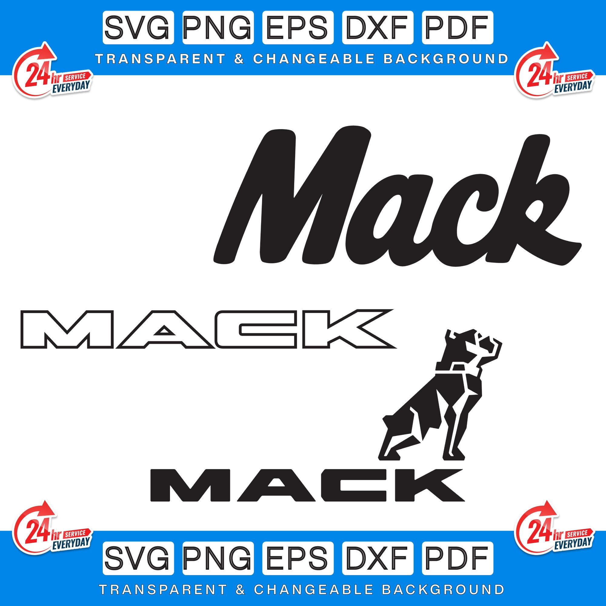 Wallpaper #2e3a0 Cars Mack Truck Vector Digital Decals Clipart Eps Jpg Png Pdf Etsy