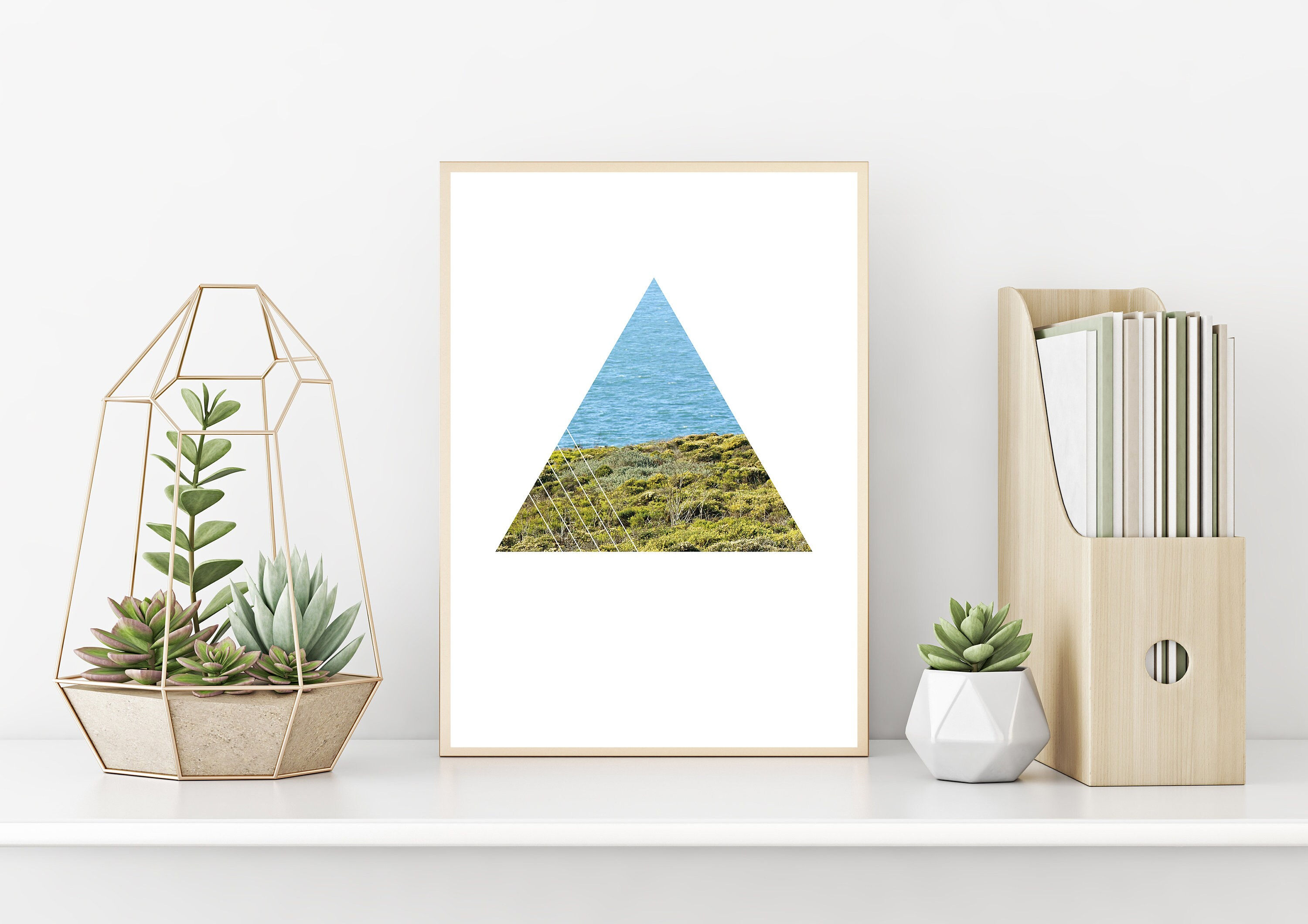 Wallpaper #a2flDJMBSpphPi3-ROG880 Triangle Wall Decor Abstract Triangle Art Ocean Art Print Etsy
