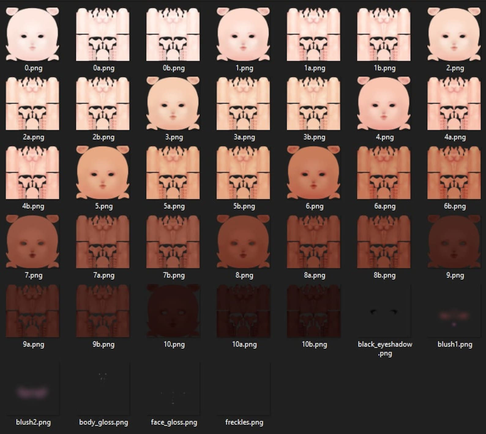 Wallpaper #6FMrNZMBYjRkjcHs2Ogk48 Vroid Body Face Skin Textures Etsy Norway