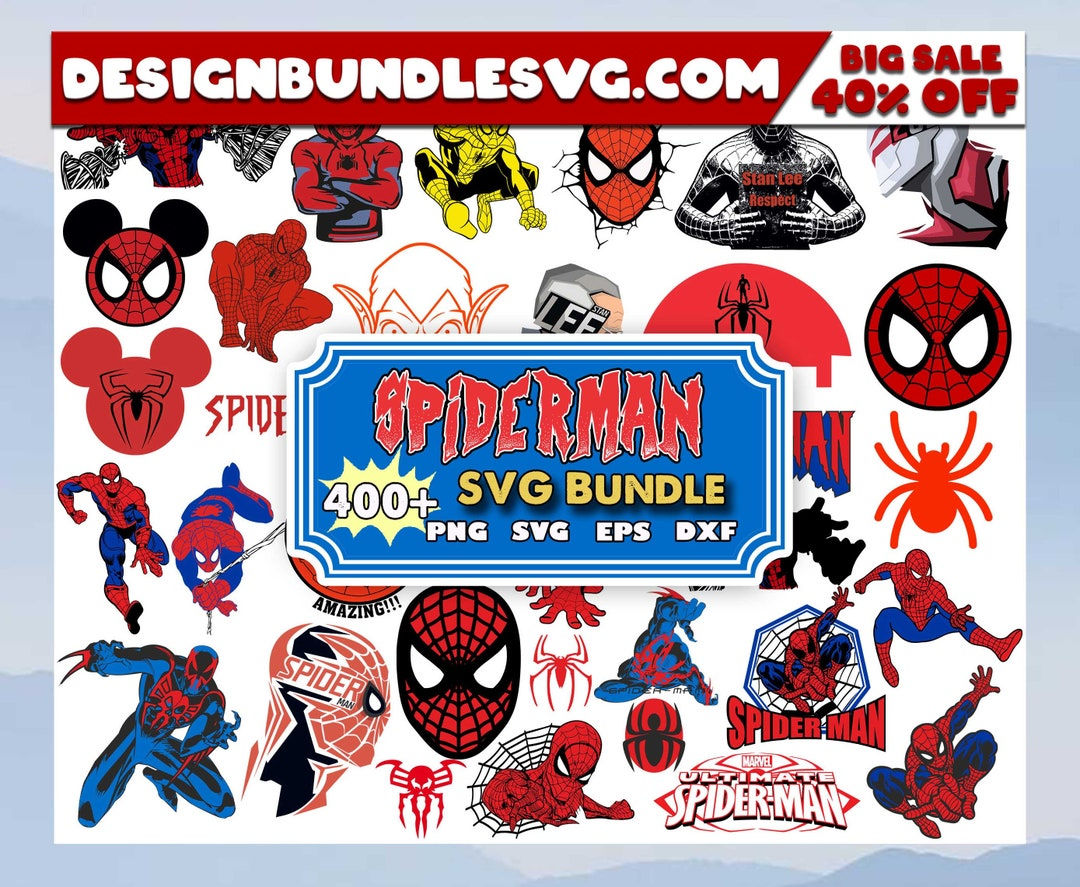 Wallpaper #Z1gfNJMBzN9vxX34uDsd41 400 Mega Spiderman Svg Bundle Spider Man Svg Cut Files for Etsy