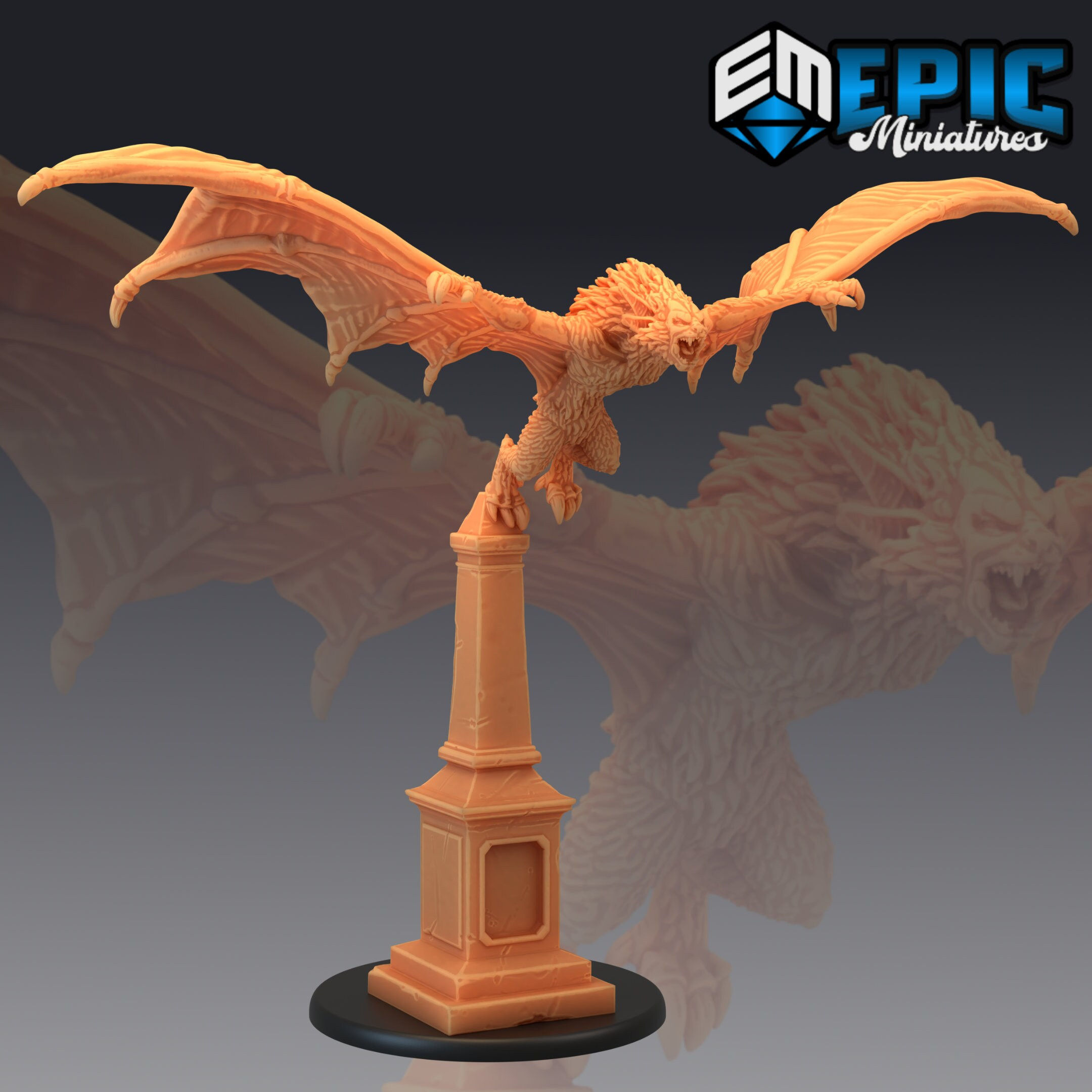Wallpaper #S2cLE5MBSpphPi3-pP5k19 Giant Bat Large Dungeons and Dragons Curse of Strahd Etsy