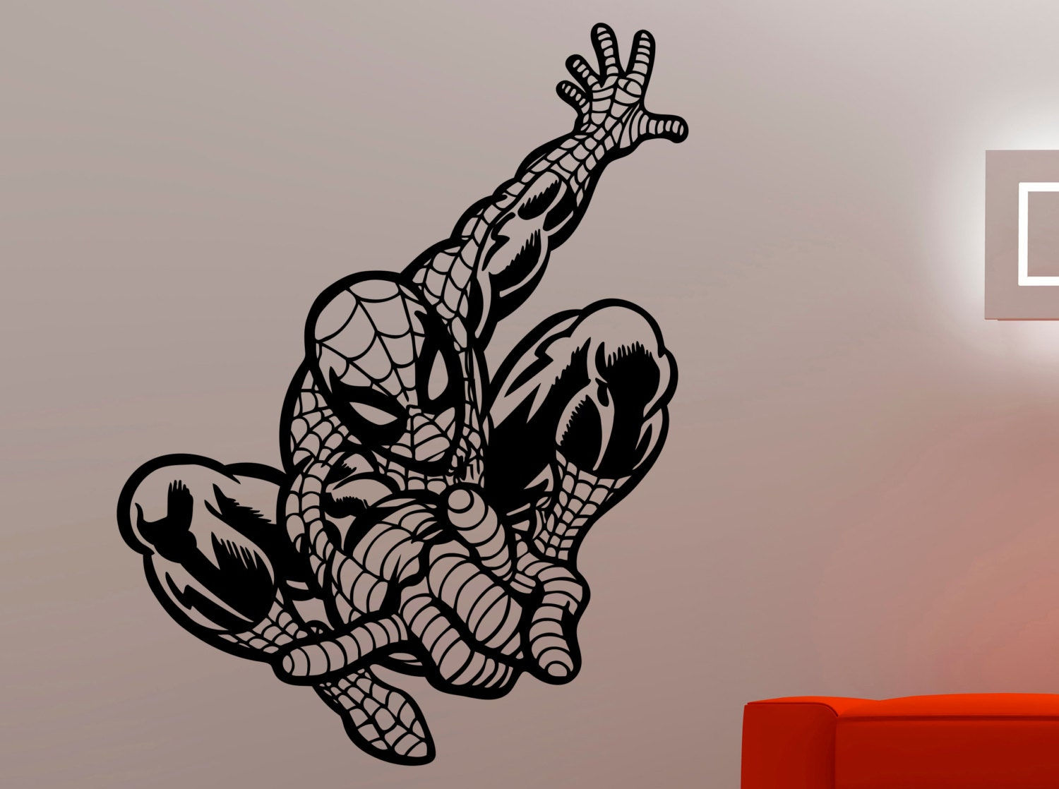 Wallpaper #F31U8Y4Bnwiau_P6xglN12 Spiderman Wall Decal Comics Superhero Sticker Vinyl Wall Etsy