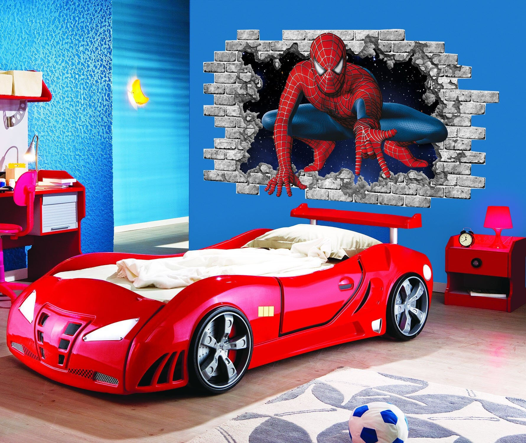 Wallpaper #I31Z8Y4Bnwiau_P6YAmw41 Spiderman Wall Sticker Superhero Hole in the Decal Movie Etsy