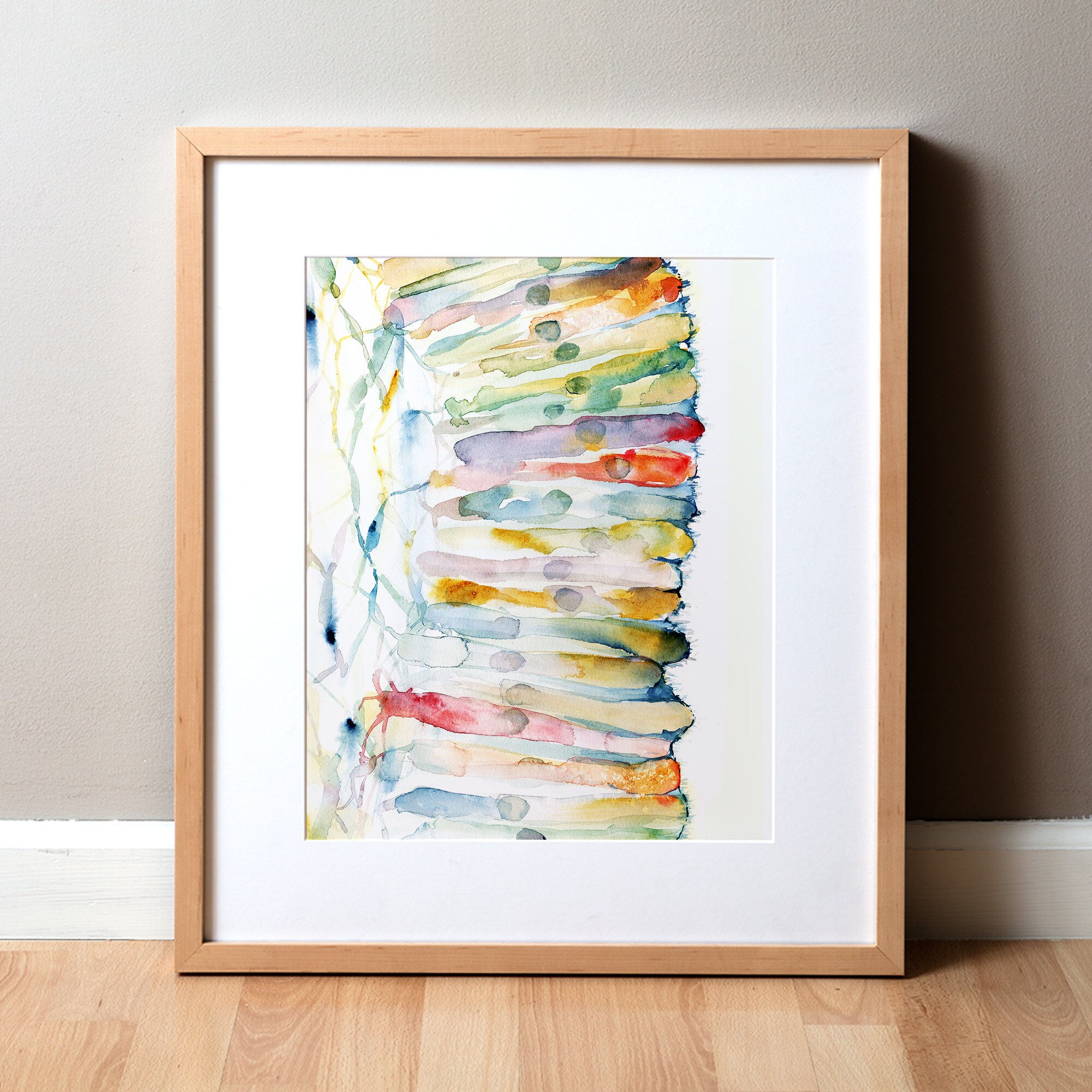 Wallpaper #WWdkEpMBSpphPi3-tvsO64 Abstract Anatomy Art Histology Watercolor Print Set of 3 Painting