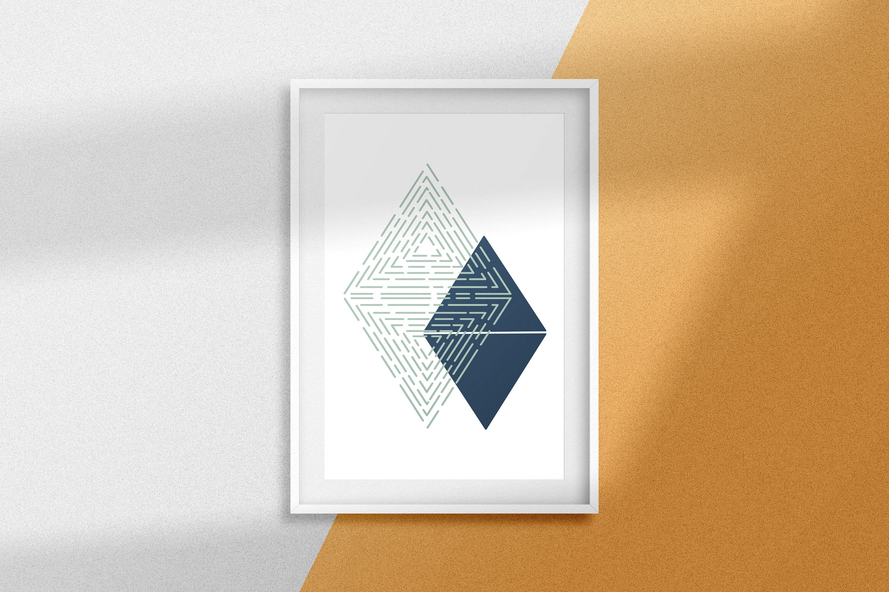 Wallpaper #a2flDJMBSpphPi3-ROG825 Geometric Triangle Art Triangle Wall Art Modern Wall Decor Etsy