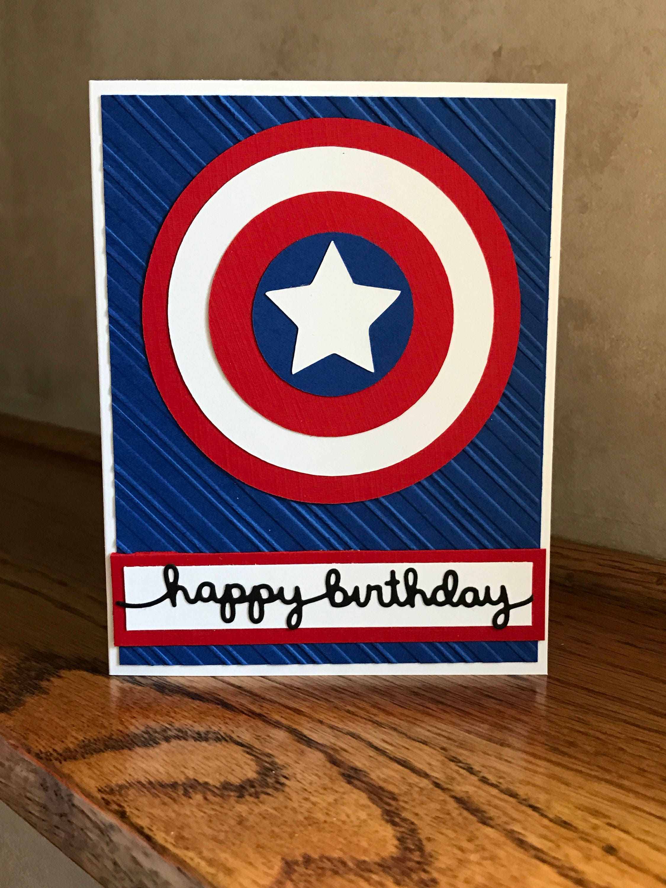 Wallpaper #jX328Y4Bnwiau_P66wpC40 Happy Birthday Card Captain America Themed Card Superhero Birthday Card