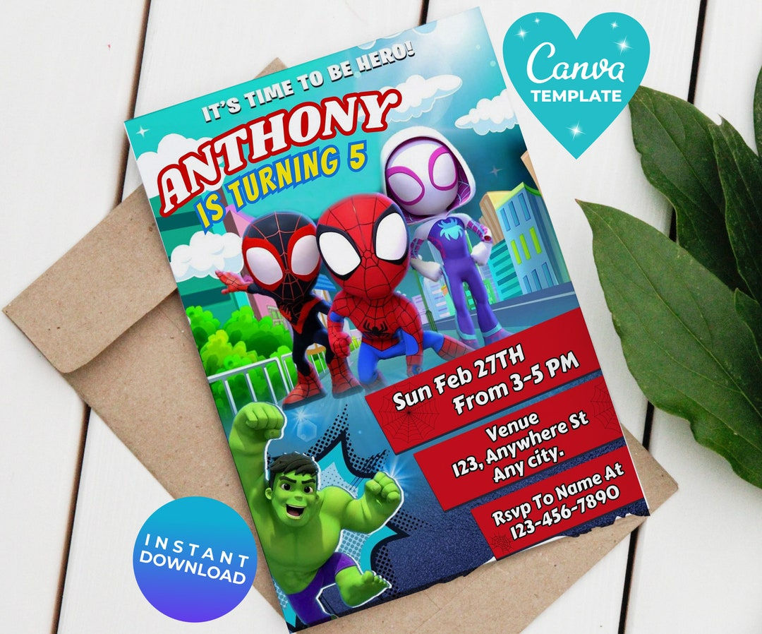 Wallpaper #3zG8NZMB5zzyi_yYz1df224 Editable Spider Man Birthday Invitation Spider Man Kids Party