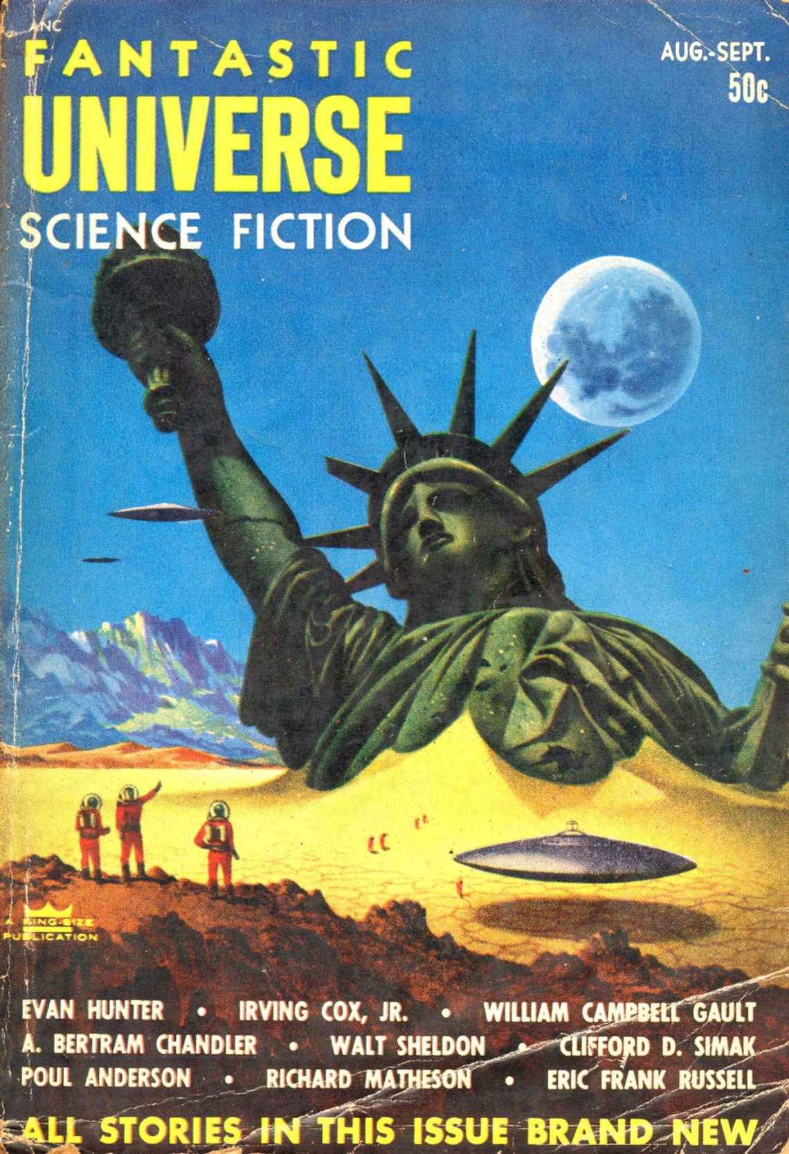 Wallpaper #-vSTOpMBKFX8bn3rTngm127 39 Vintage Pulp Magazines Fantastic Universe Science Fiction Etsy