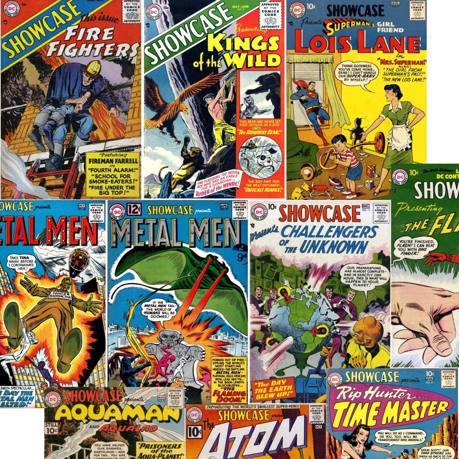 Wallpaper #aO80TZMBMN-XEVvVKj_l17 Silver Age Comics 1956 Showcase Comics Complete Run Issue Etsy