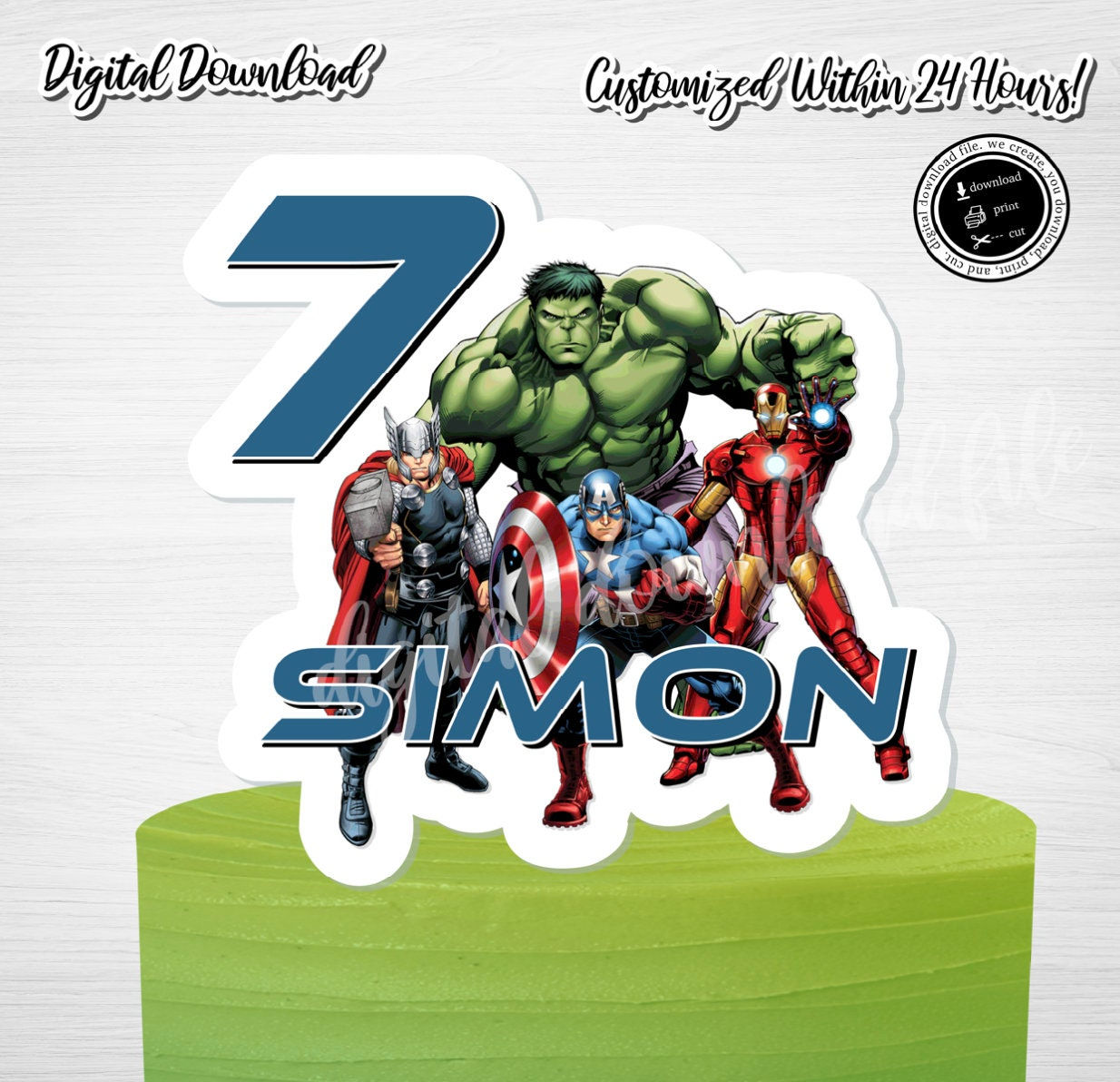 Wallpaper #0DG3NZMB5zzyi_yY0lfv134 Avengers Cake Topper Avengers Party Sign Superhero Cake Etsy Australia