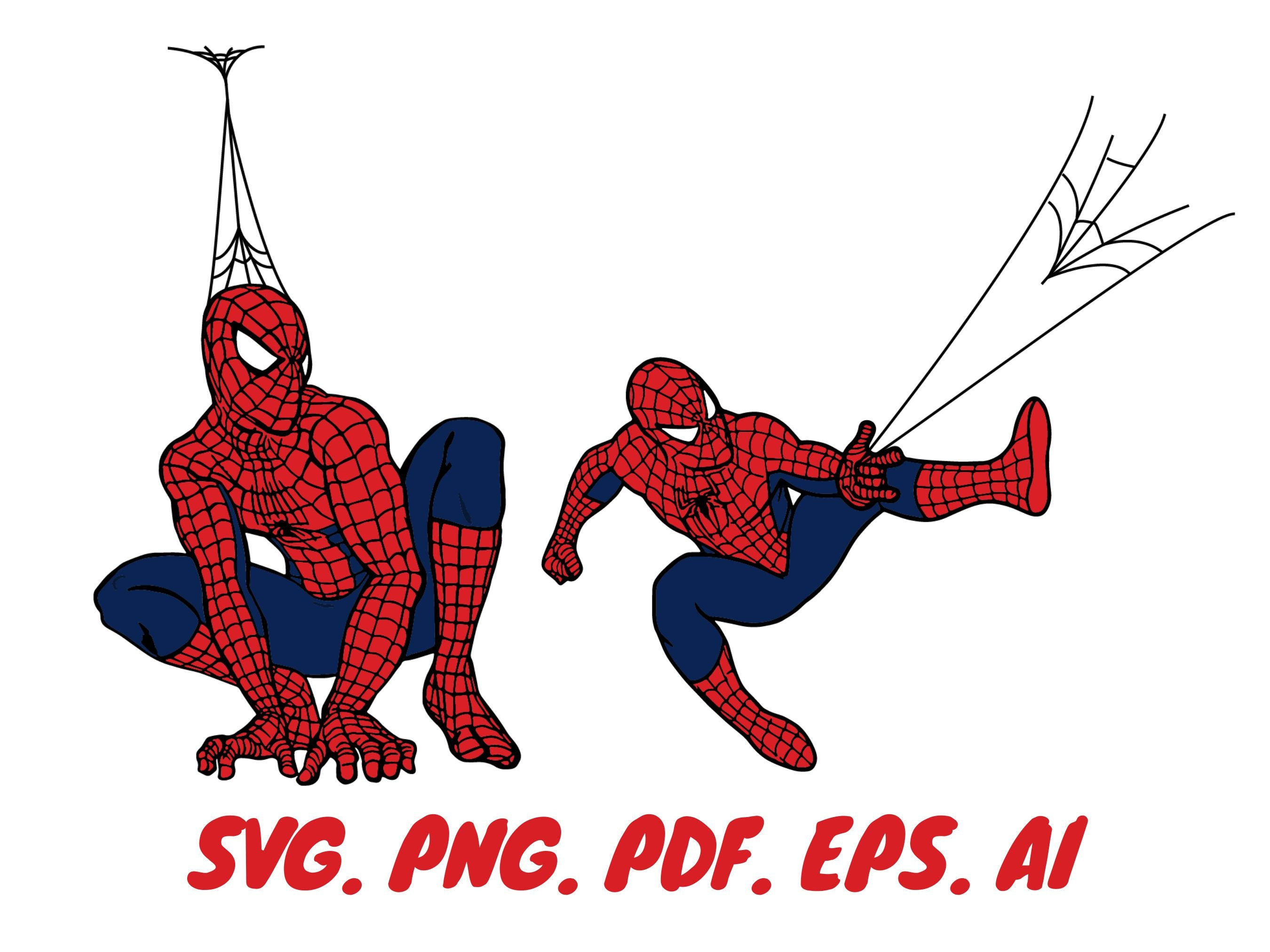 Wallpaper #7v_Ka5MB3lSXT3zUneiq4 Spiderman Svg Spiderman with Spider Web Hero Svg Marvel Svg Png Eps