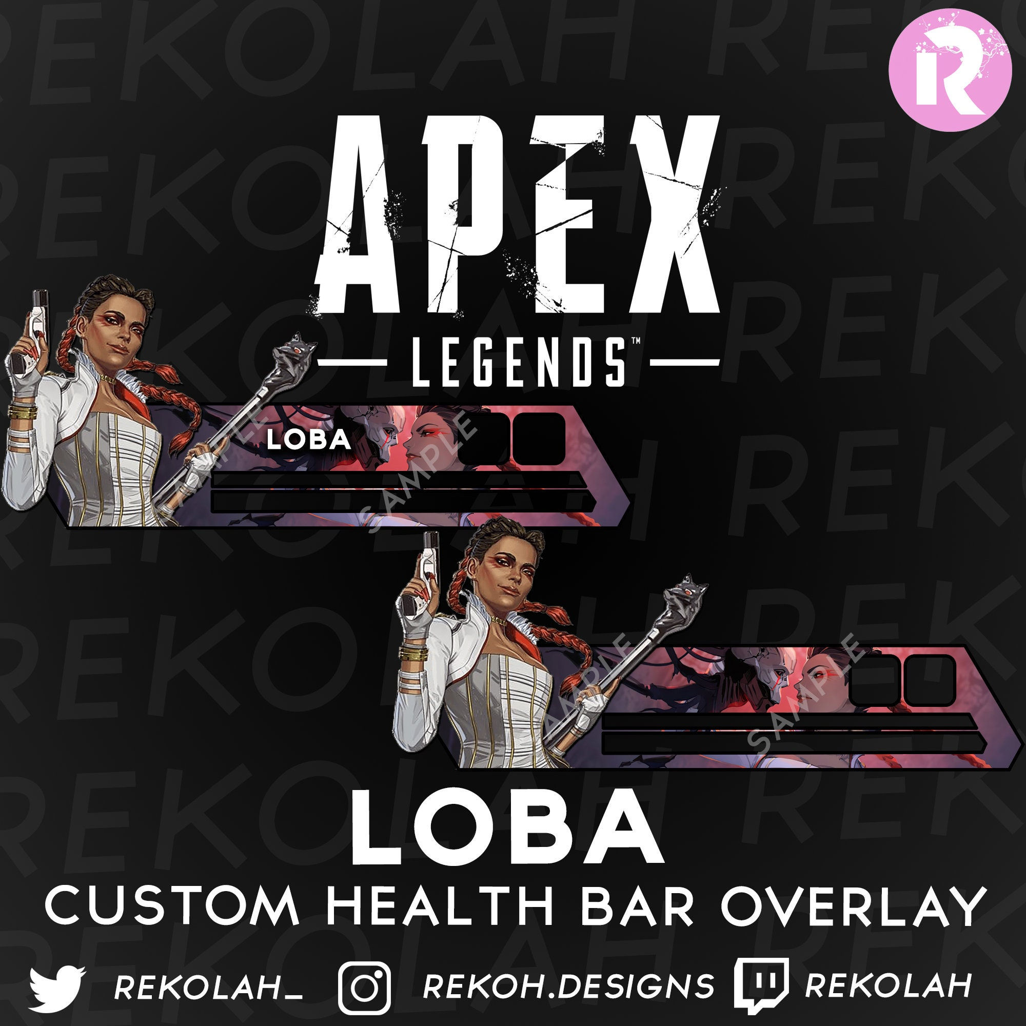 Wallpaper #pJwd45IBZHQxiYarx8Ob389 Apex Legends Loba Custom Health Bar Overlay for Streaming Etsy Canada