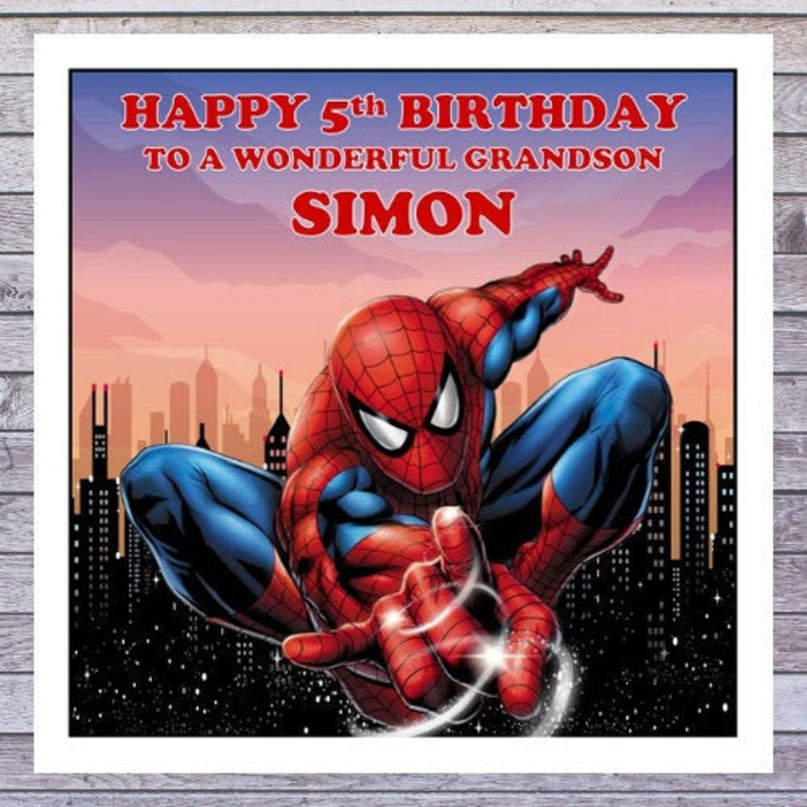 Wallpaper #khlSOo8BtGB6xQ78yazh16 Kids Birthday Cards Superheros Spiderman Personalised Etsy