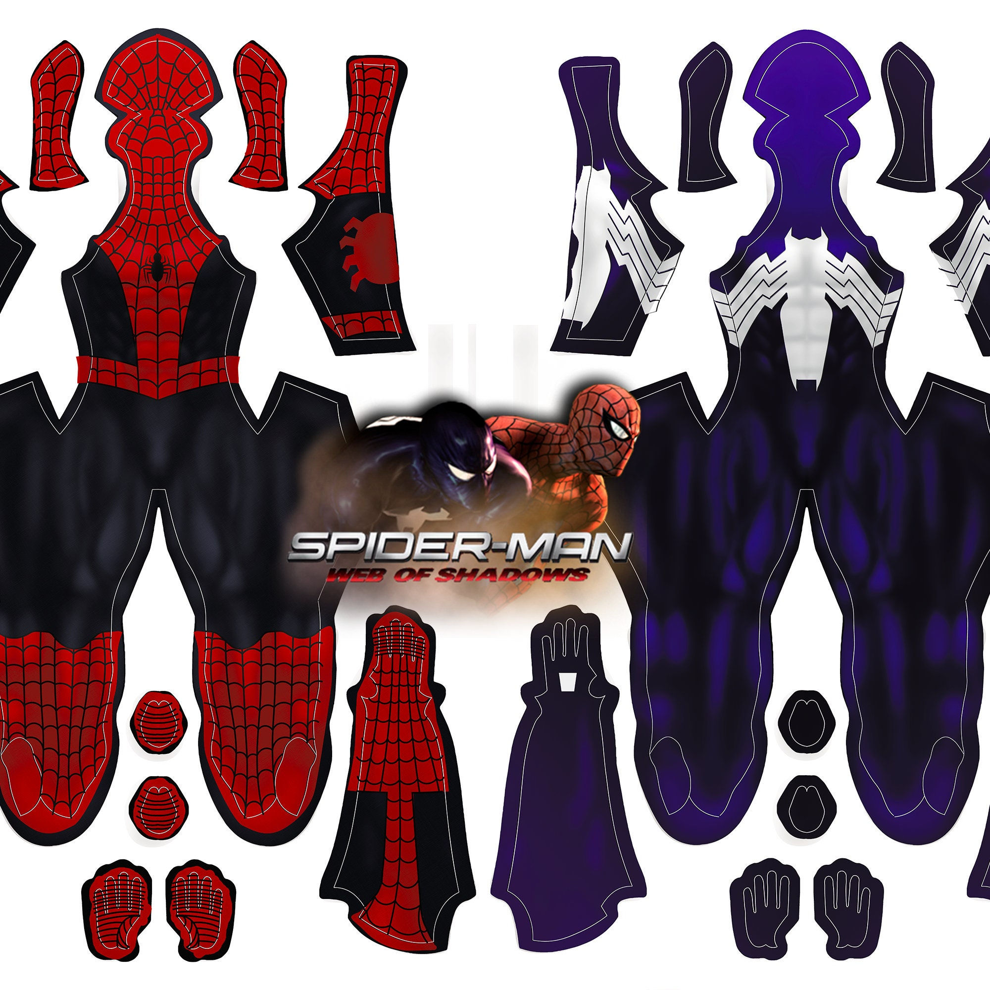 Wallpaper #x2cJAZMBSpphPi3-p6go279 Spider Man Web of Shadows Pattern Bundle V1 Etsy