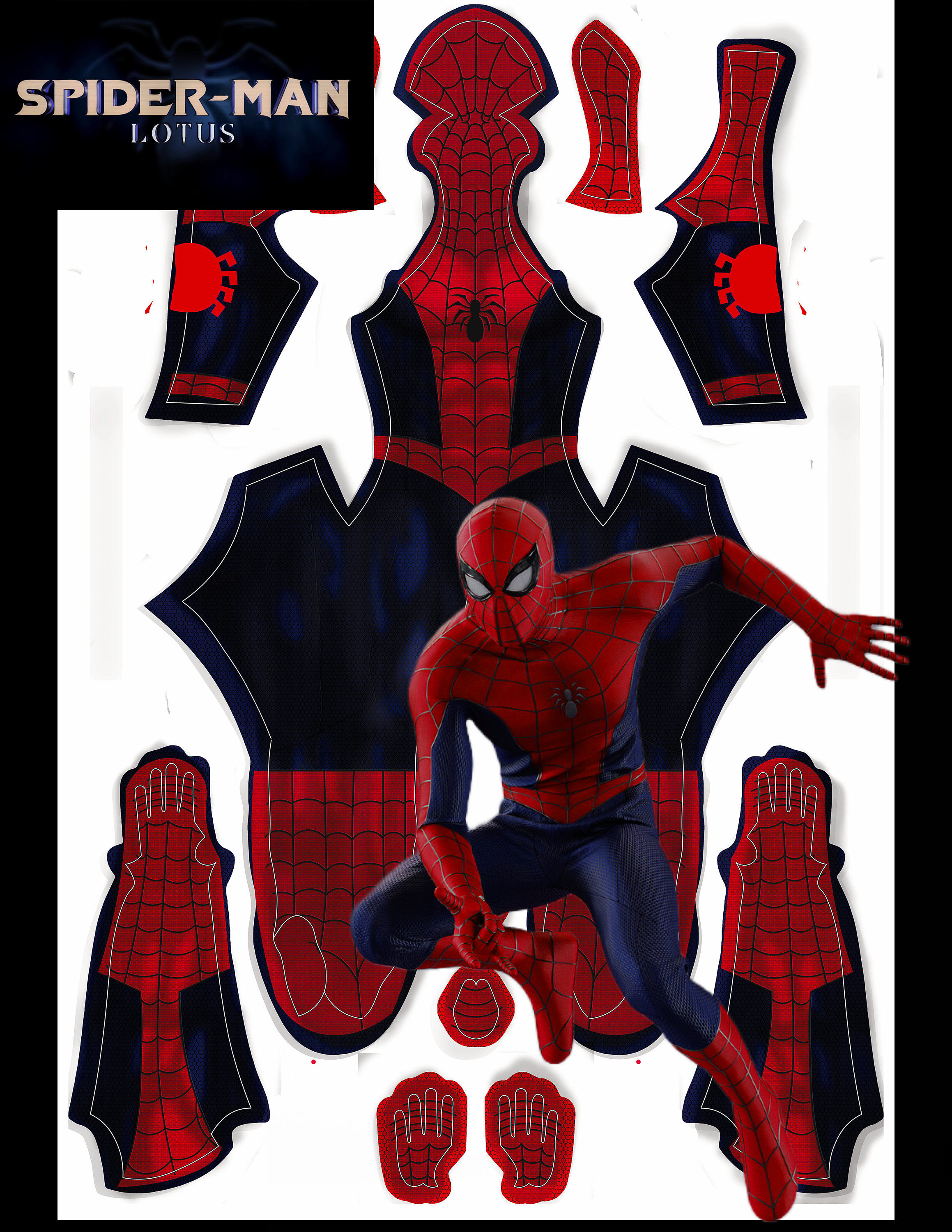 Wallpaper #ZIvpcpcBcm9NJah-1nQn20 Spider Man Lotus Classic Suit Pattern Etsy