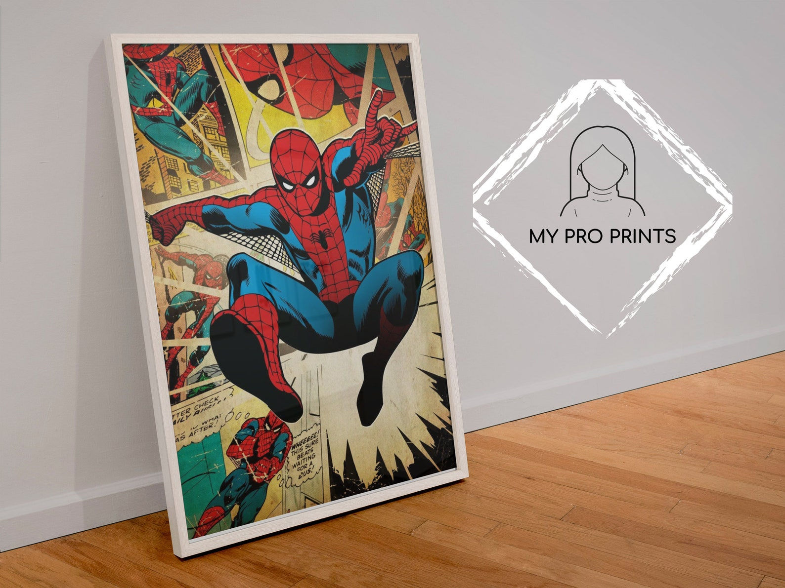 Wallpaper #3xllOo8BtGB6xQ78iqwZ19 Spider Man Poster Print Vintage Comic Inspired Vintage Art New Etsy