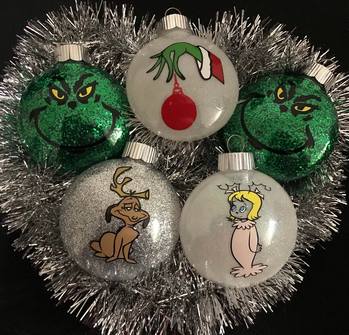 Wallpaper #9TF2NZMB5zzyi_yYKVak232 The Grinch Ornaments Handmade Christmas Set of 5 Holiday Etsy