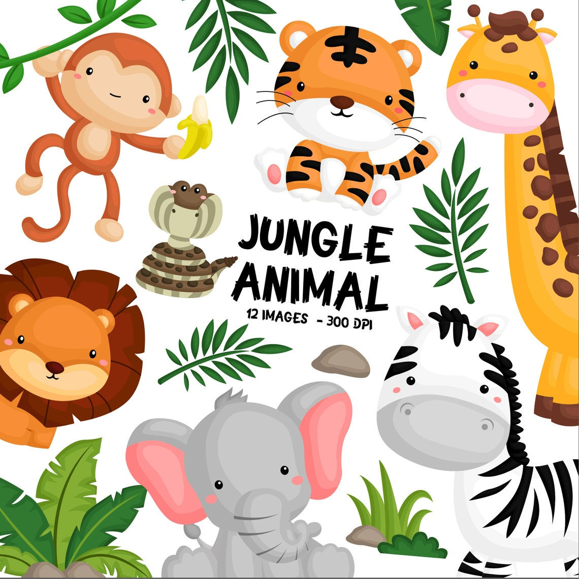 Wallpaper #03c4b Happy Jungle Safari Birthday Our Amhiraya Studio