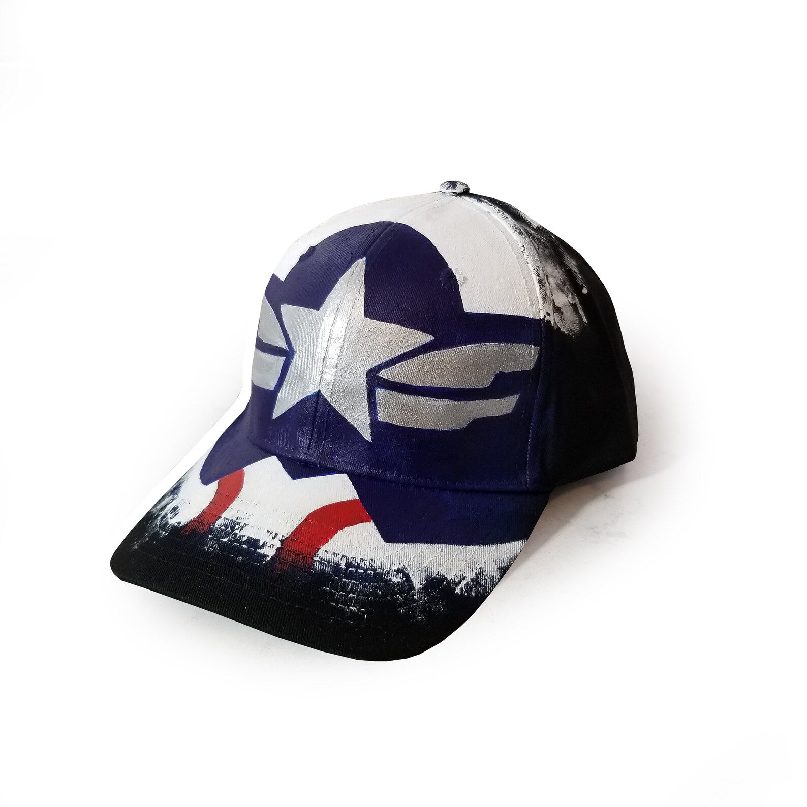 Wallpaper #OwBW7I4BSdW8dNouZBRT17 Captain America Custom Hat MCU Hand Painted Limited Etsy