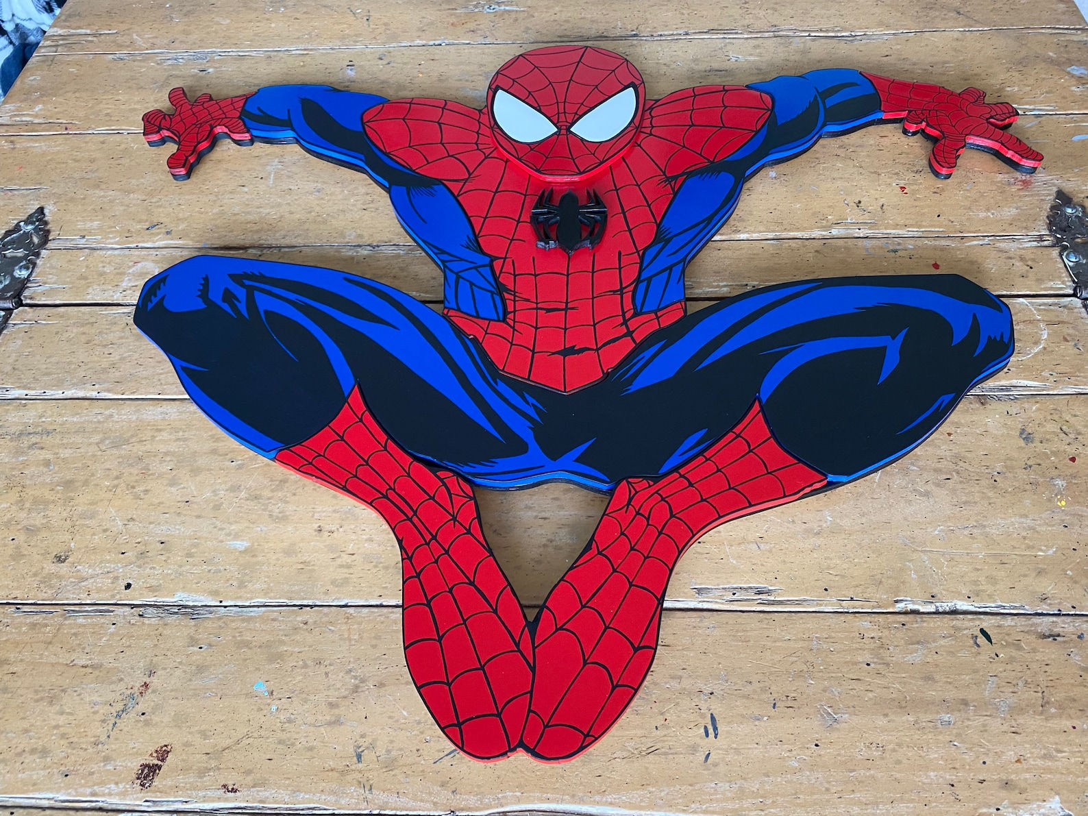 Wallpaper #J6UiMpMB0vj5YdARCdMq57 Spider Man Wooden Sign Etsy