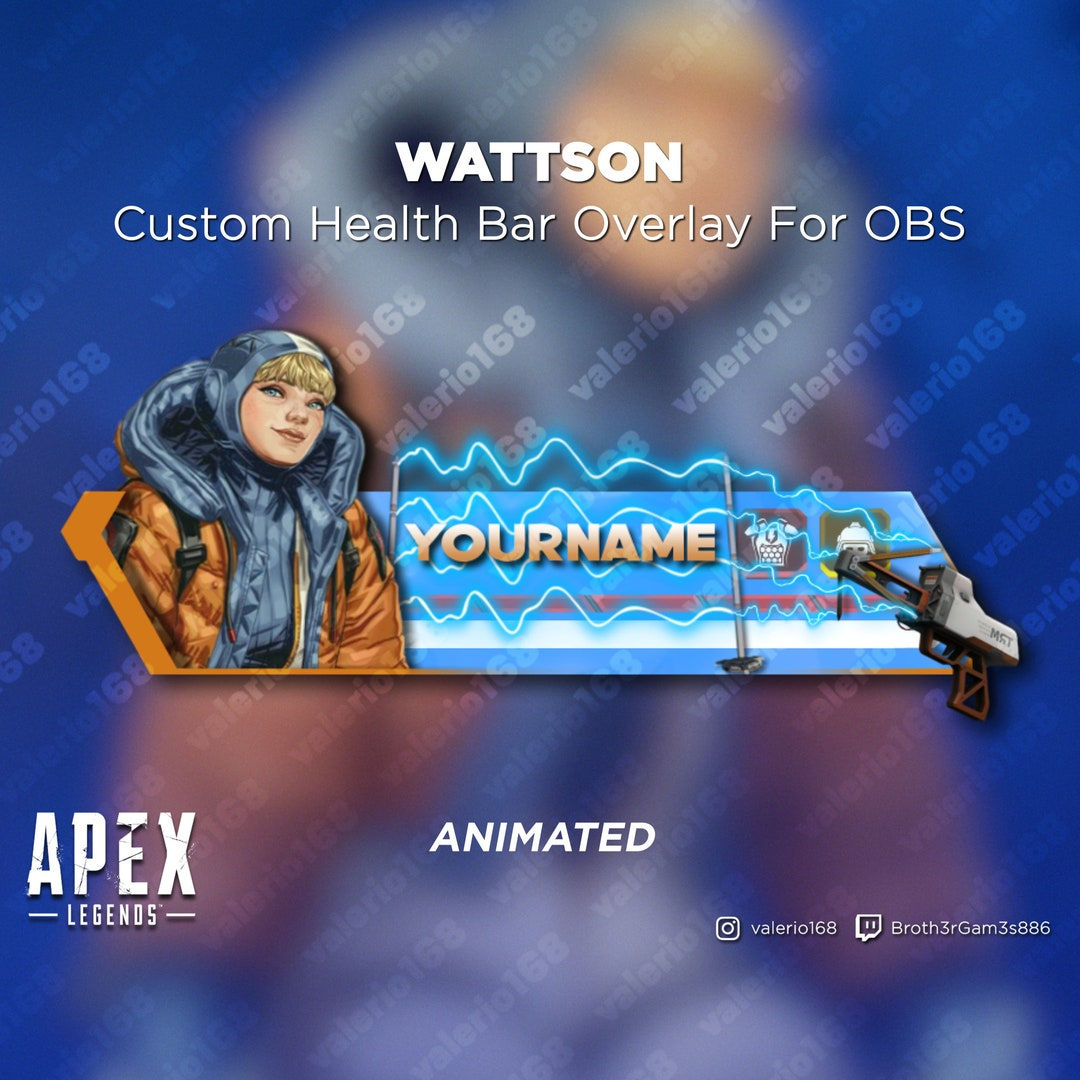 Wallpaper #0mf0DJMBSpphPi3-q-Fi257 Wattson Animated Apex Legends Custom Health Bar Overlay for Streaming