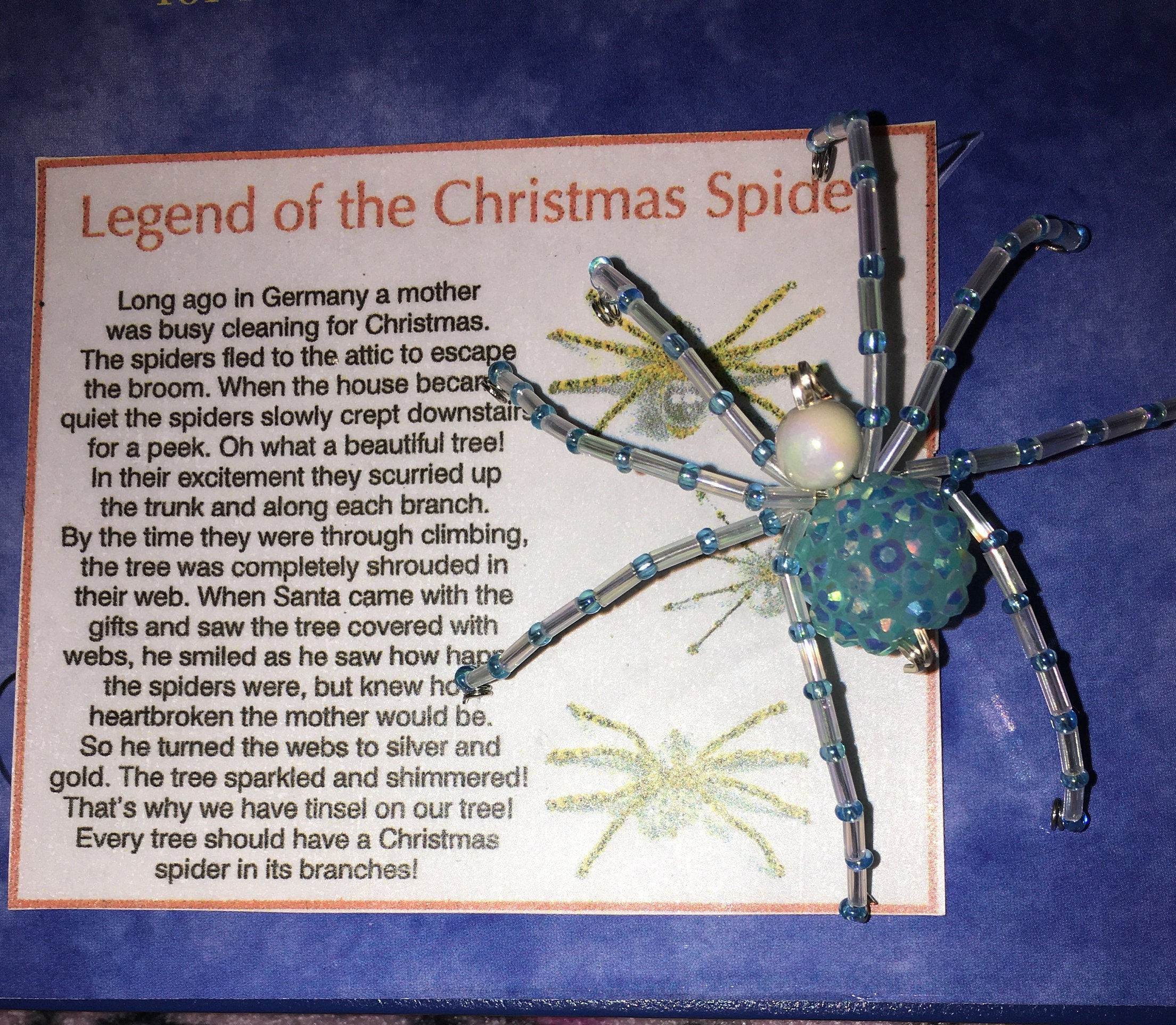 Wallpaper #vDGxNZMB5zzyi_yYmFdh287 Legend of the Christmas Spider Etsy