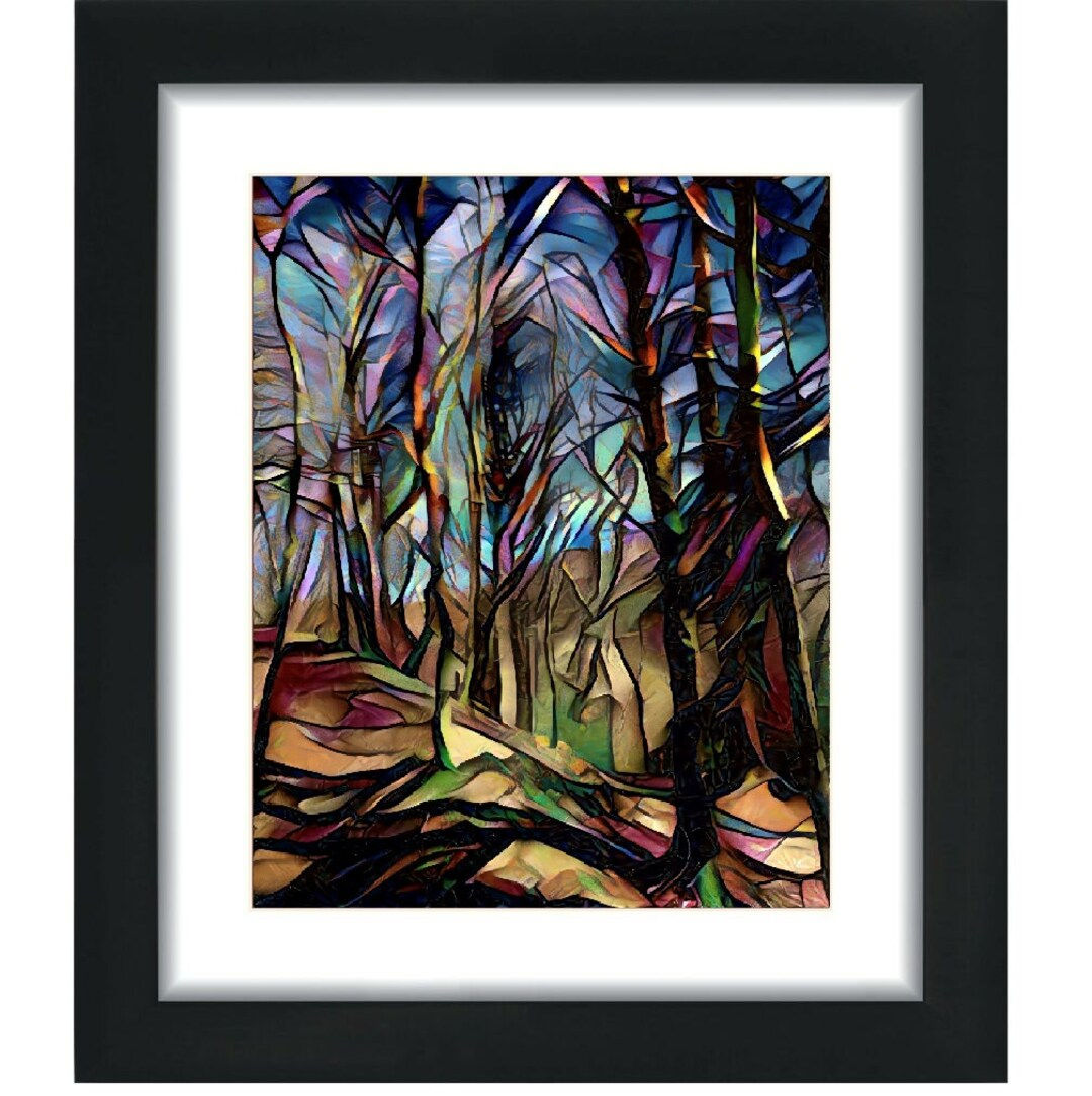 Wallpaper #d2c4EZMBSpphPi3-OPZ153 Abstract Forest Art Print Abstract Tree Print Nature Woodland Tree
