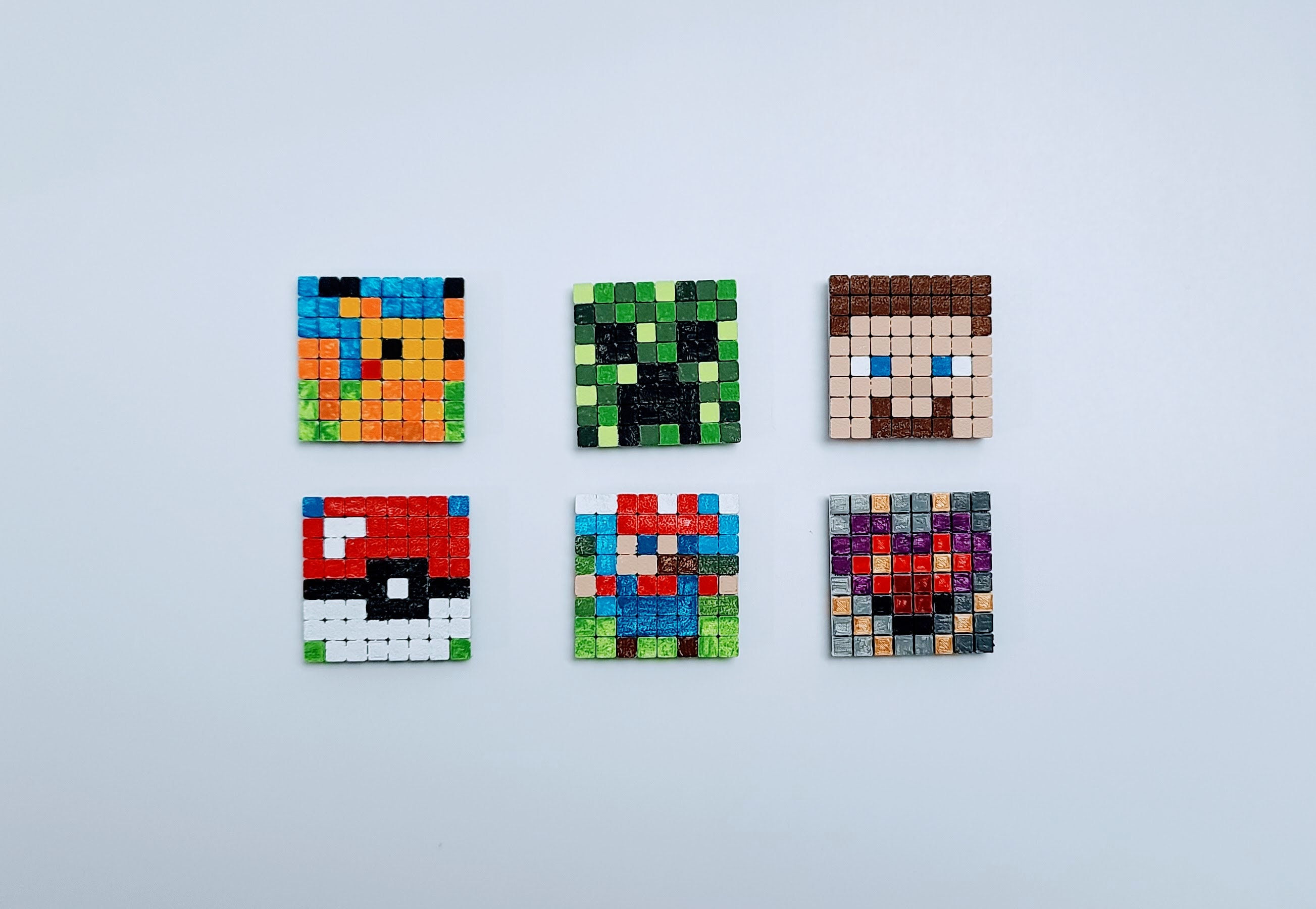 Wallpaper #XmepBpMBSpphPi3-QcIQ230 Complete 8 Bit Painting Kit 175 8x8 Pixel Art Diy Etsy