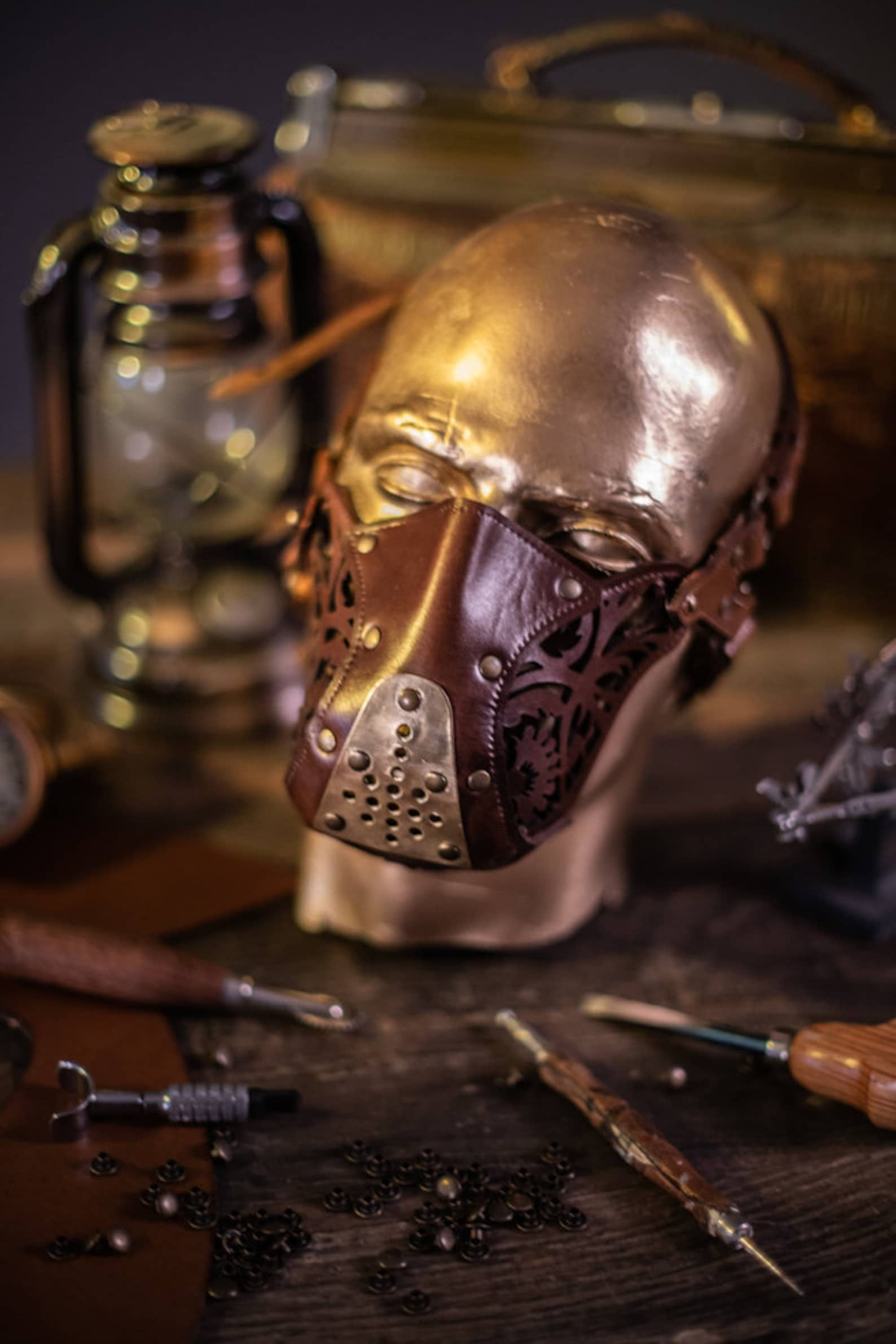 Wallpaper #27iuPpIBJvJKYCmE4csH55 Leather Face Mask Steampunk Mask Leather Diesel Punk Wasteland Etsy