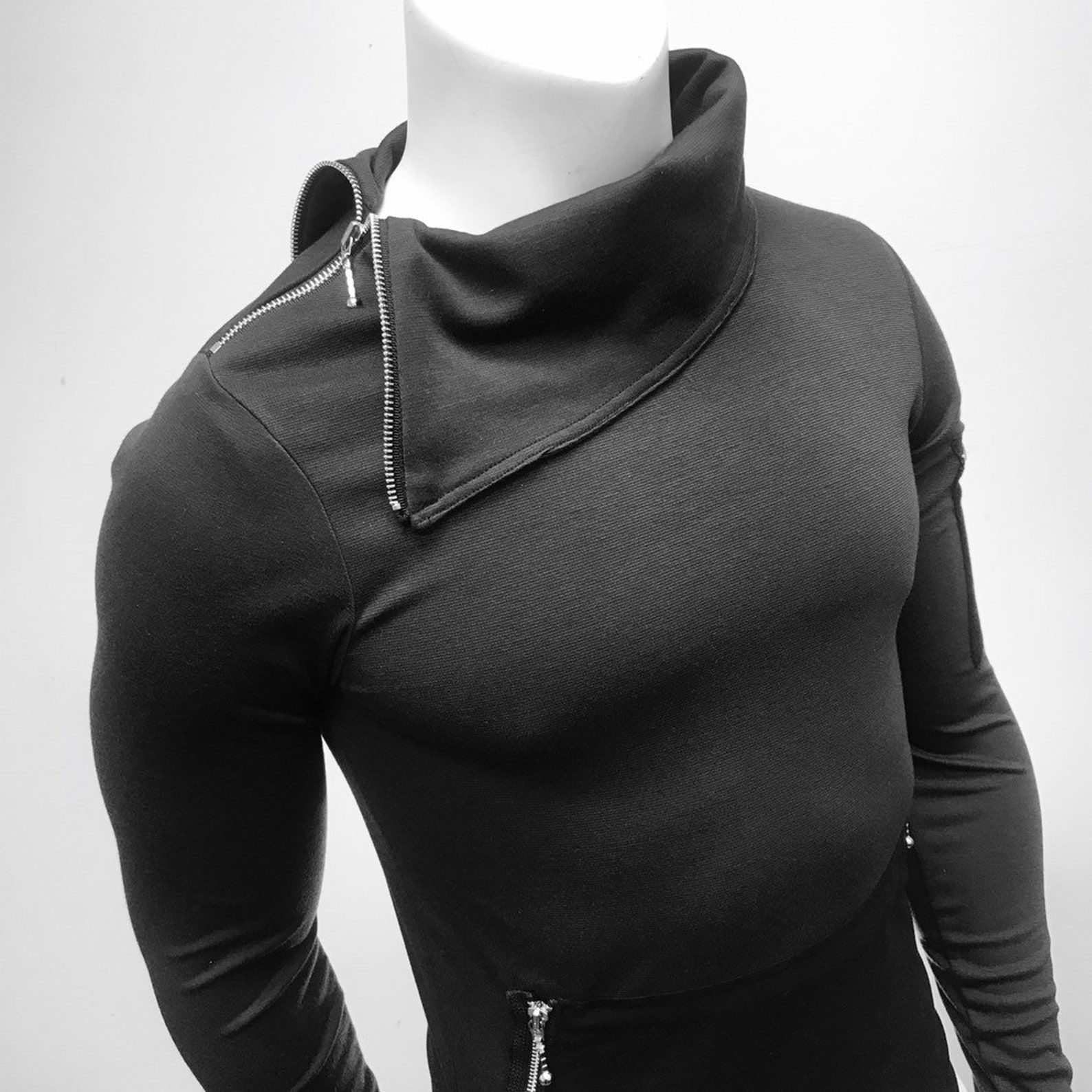 Wallpaper #KO9sS5MBMN-XEVvVwjtk59 Cyberpunk Techwear Turtle Neck T Shirt Futuristic Body Etsy
