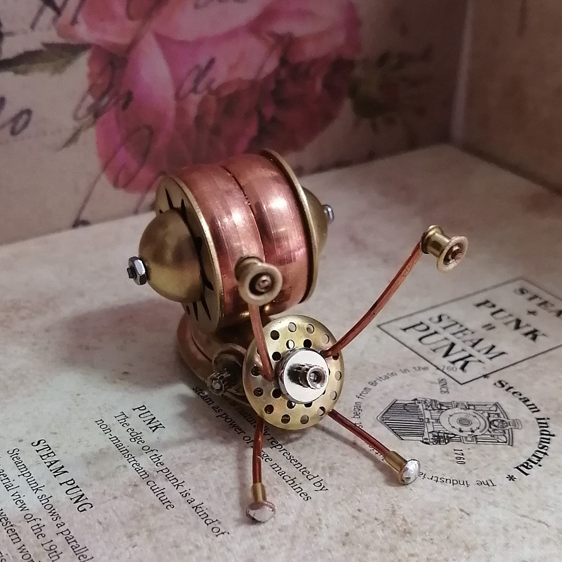 Wallpaper #7DE0NZMB5zzyi_yYk1WD112 Mechanical Snails Steampunk Metal Handmade Finished Model Etsy