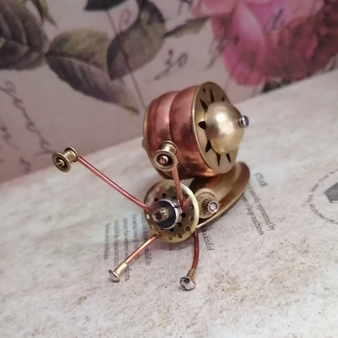 Wallpaper #7DE0NZMB5zzyi_yYk1WD55 Mechanical Snails Steampunk Metal Handmade Finished Model Etsy