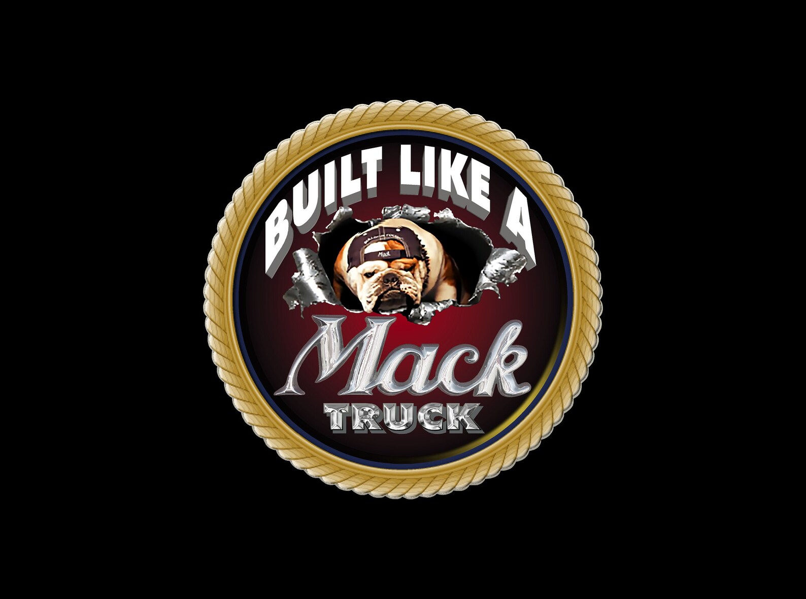 Wallpaper #yBlbNI8BtGB6xQ78dp1q8 Mack Truck Color Emblem with Bulldog Breaking Out Built Like Etsy