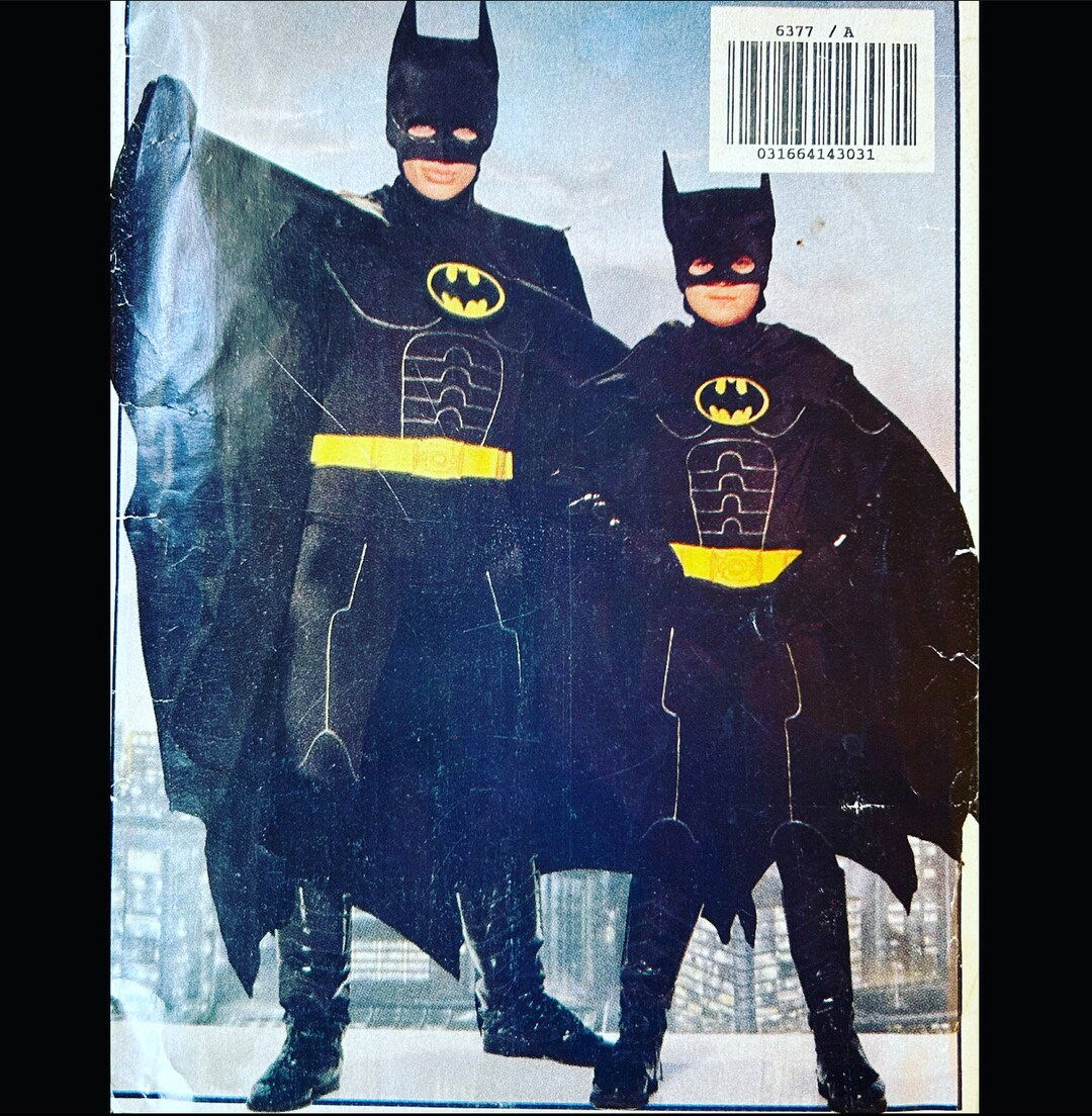 Wallpaper #f0DFMJMBJhL2WPbaM8PV217 Butterick 6377 Bat Man Costume Pattern Batman Costume Etsy