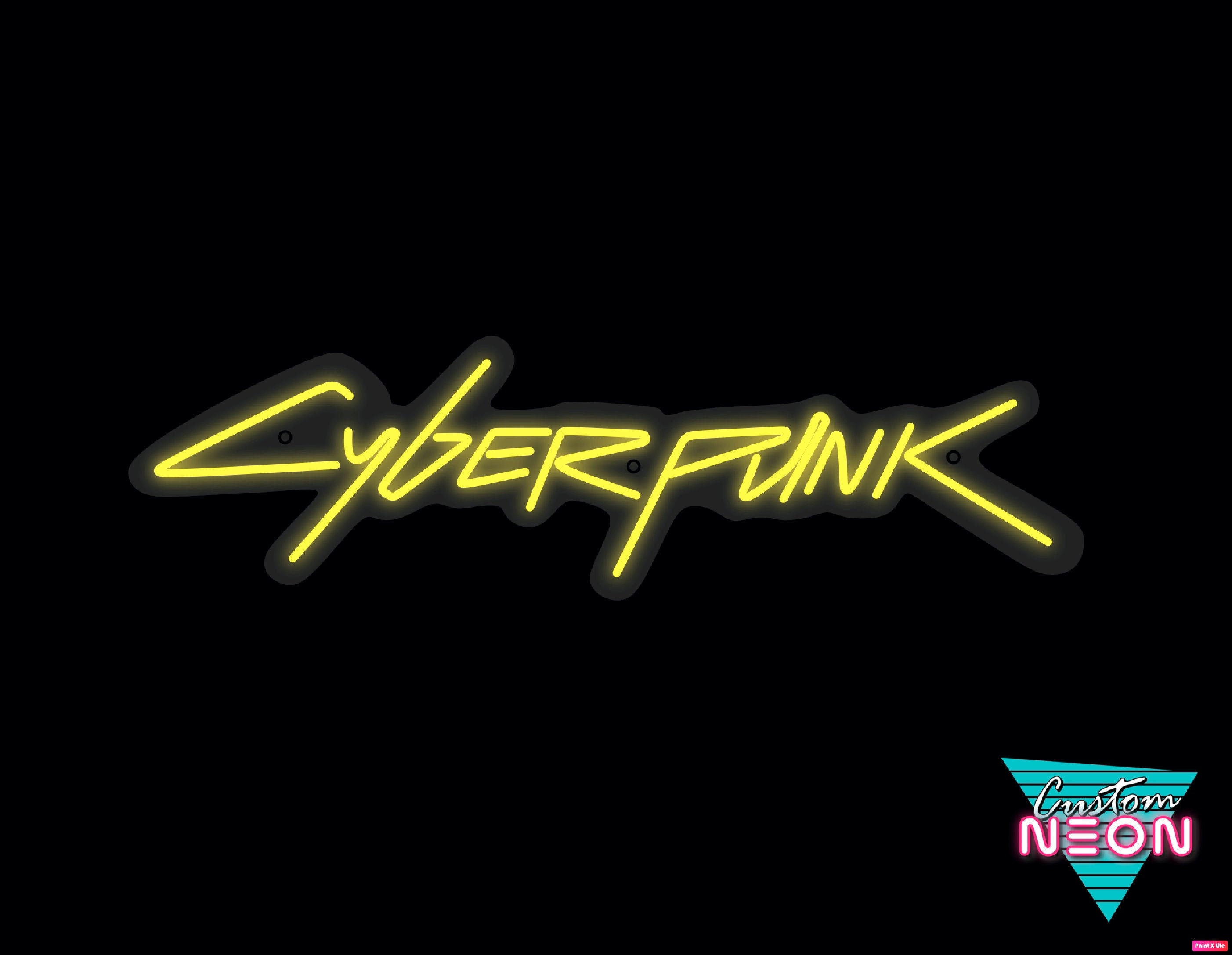 Wallpaper #aEWVoI4B7YBJg1BV66Pa57 Cyberpunk Neon Sign Personalized Gift Custom Neon Sign Etsy