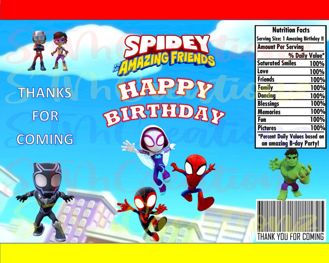 Wallpaper #xfSCOpMBKFX8bn3rw3gp272 Spidey Chip Bag Spidey and His Amazing Friends Spidey Birthday Instant