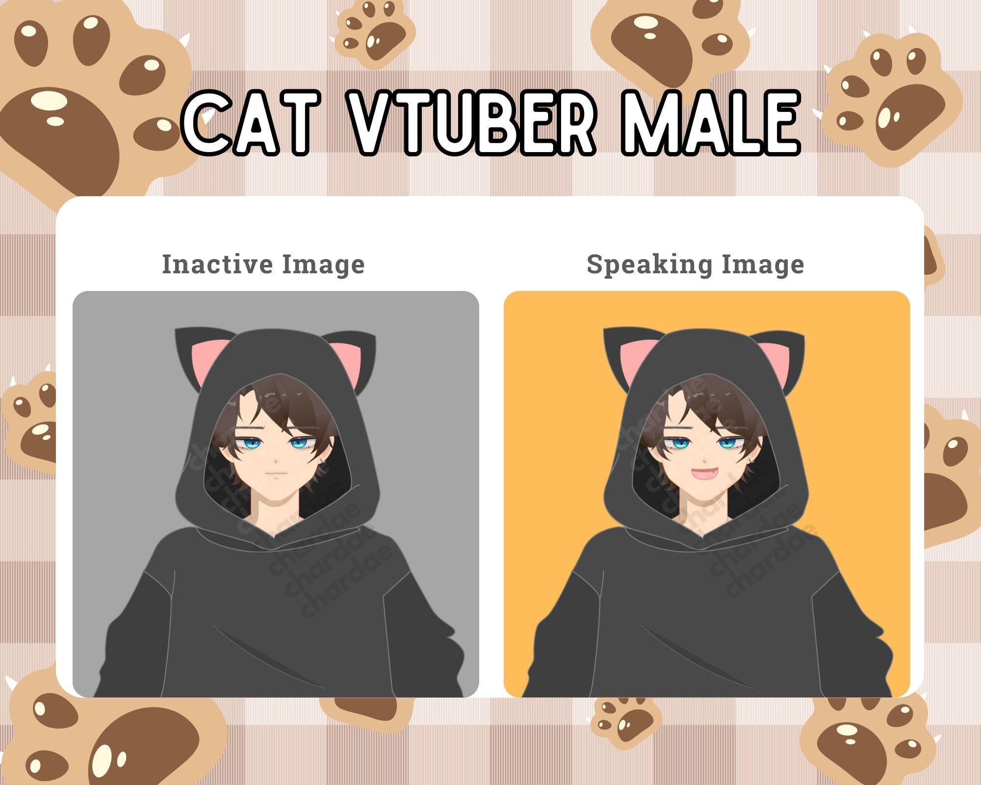 Wallpaper #82bd5 Customizable Cat Vtuber Model Multiple Cat Breeds Emotions Assets