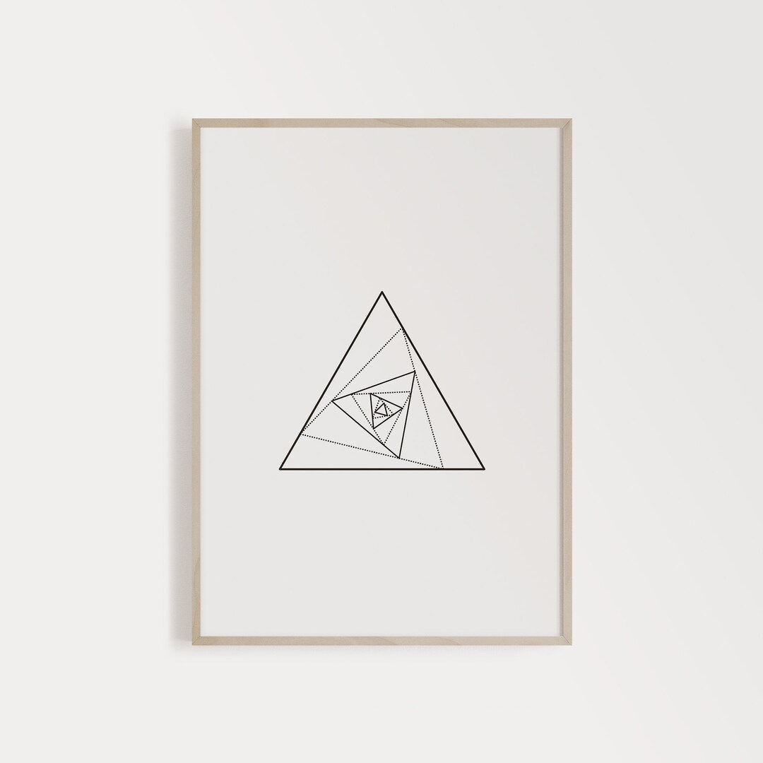 Wallpaper #QWeX9JIBSpphPi3-SXul99 Printable Minimalist Triangle Print Black and White Geometric Poster