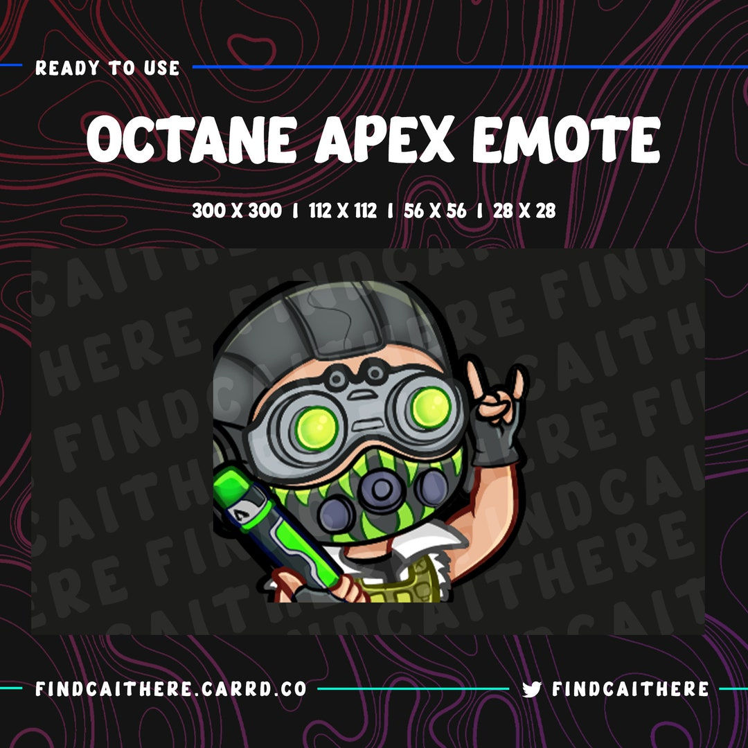 Wallpaper #CB1NLZMBlOZrFDOkdNDT128 Octane Apex Legends Emote Twitch Discord Youtube Etsy