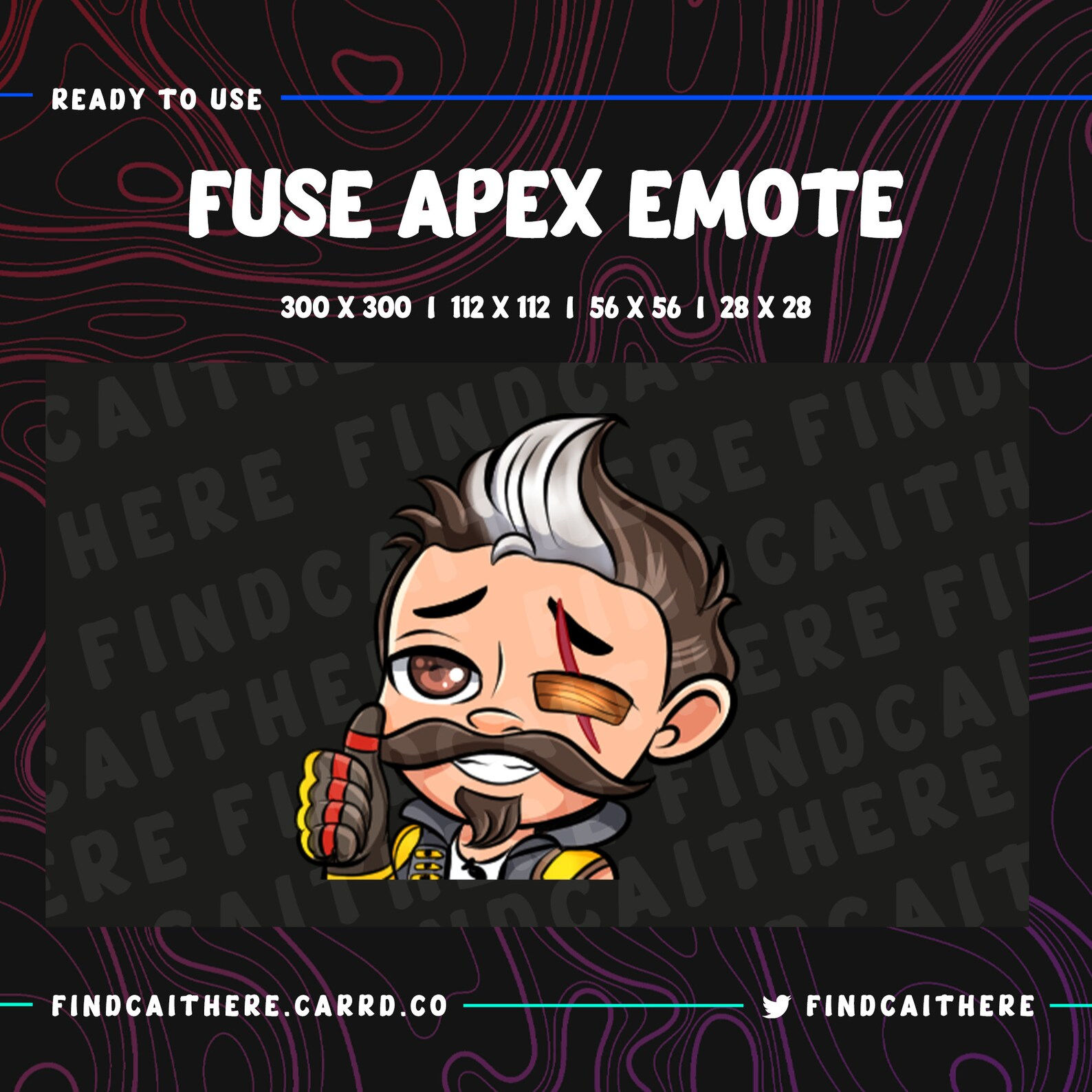Wallpaper #y2co_ZIBSpphPi3-cppt94 Fuse Apex Legends Emote Twitch Discord Youtube Etsy