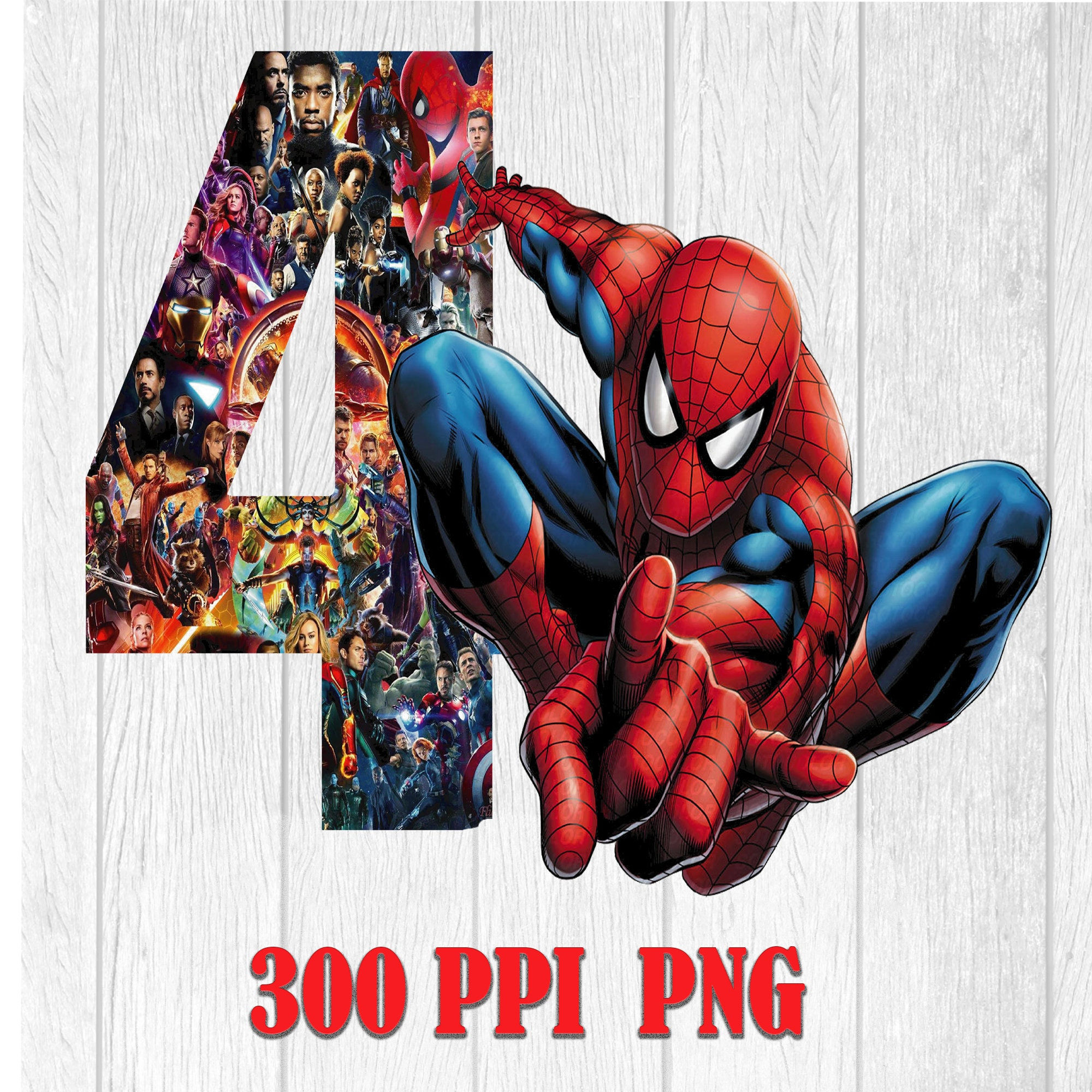 Wallpaper #JxVKNpMB-CQNECa20icS269 Spiderman 4th Birthday Digital File 300 Ppi Png Happy Birthday Etsy